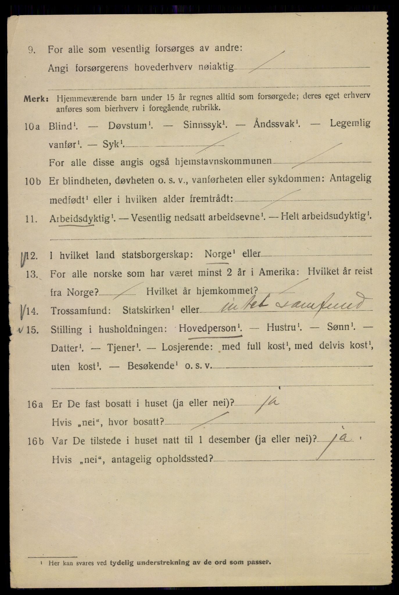 SAO, 1920 census for Kristiania, 1920, p. 296974