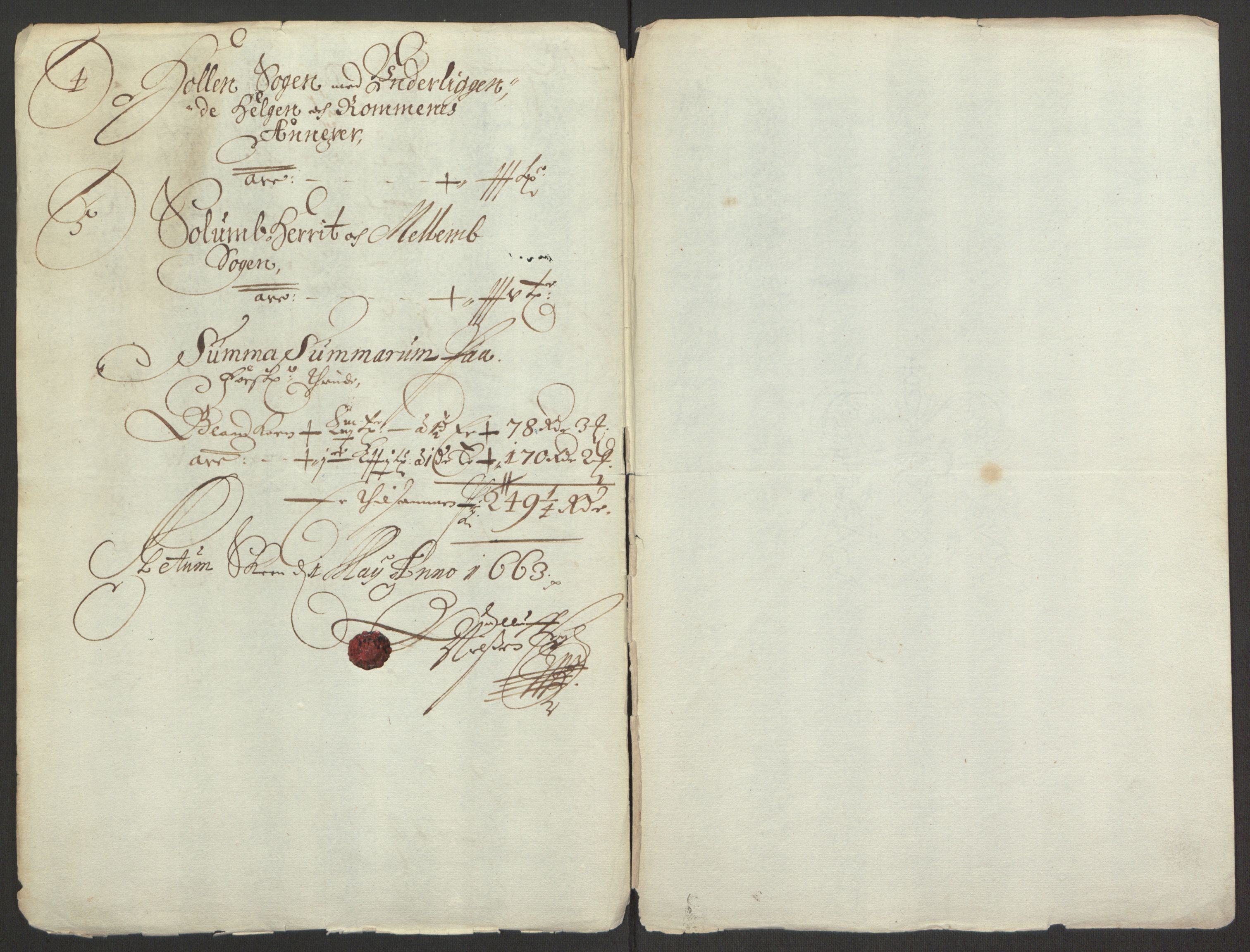 Rentekammeret inntil 1814, Reviderte regnskaper, Fogderegnskap, RA/EA-4092/R35/L2054: Fogderegnskap Øvre og Nedre Telemark, 1662-1663, p. 220
