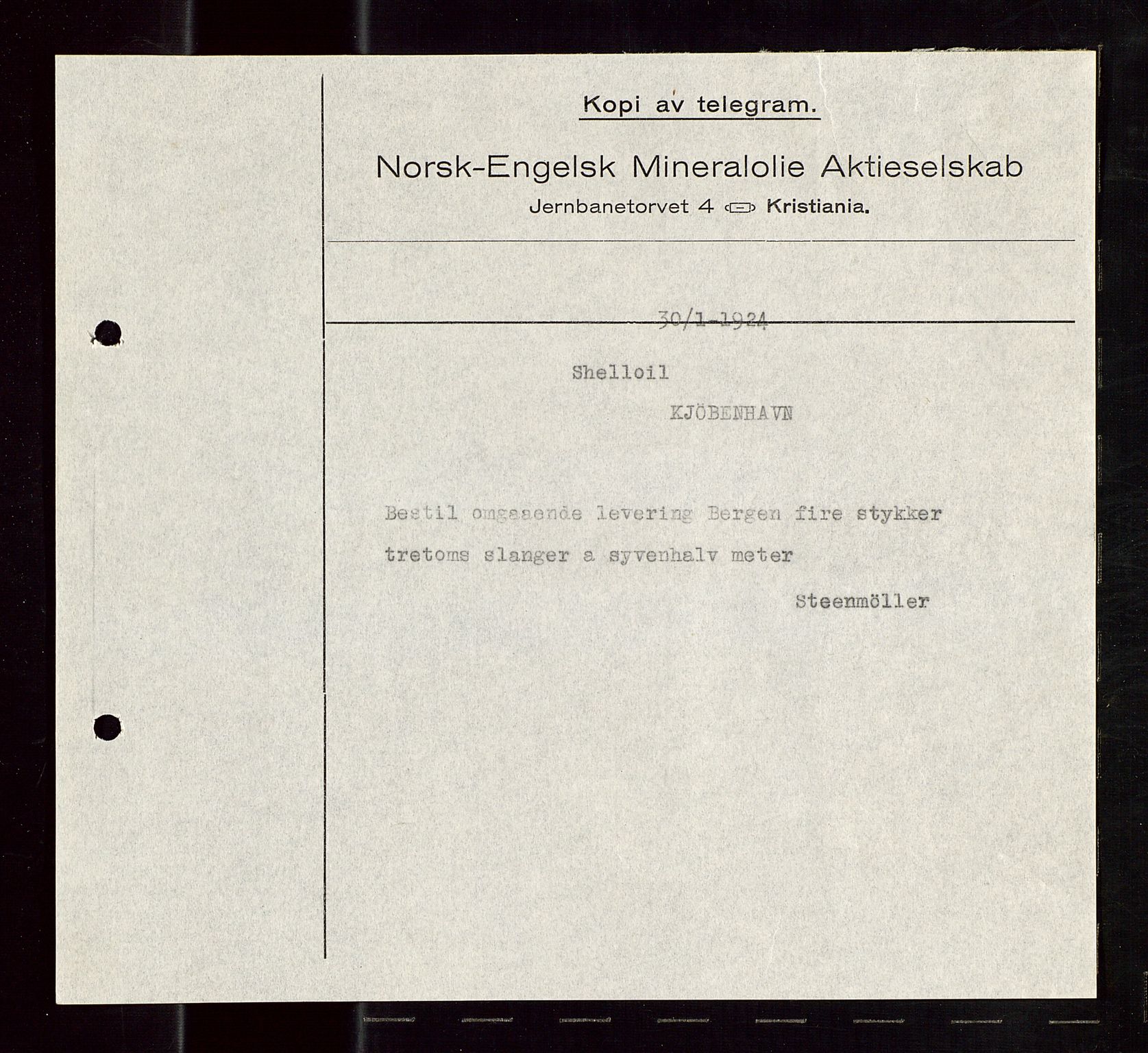 Pa 1521 - A/S Norske Shell, AV/SAST-A-101915/E/Ea/Eaa/L0013: Sjefskorrespondanse, 1924, p. 123