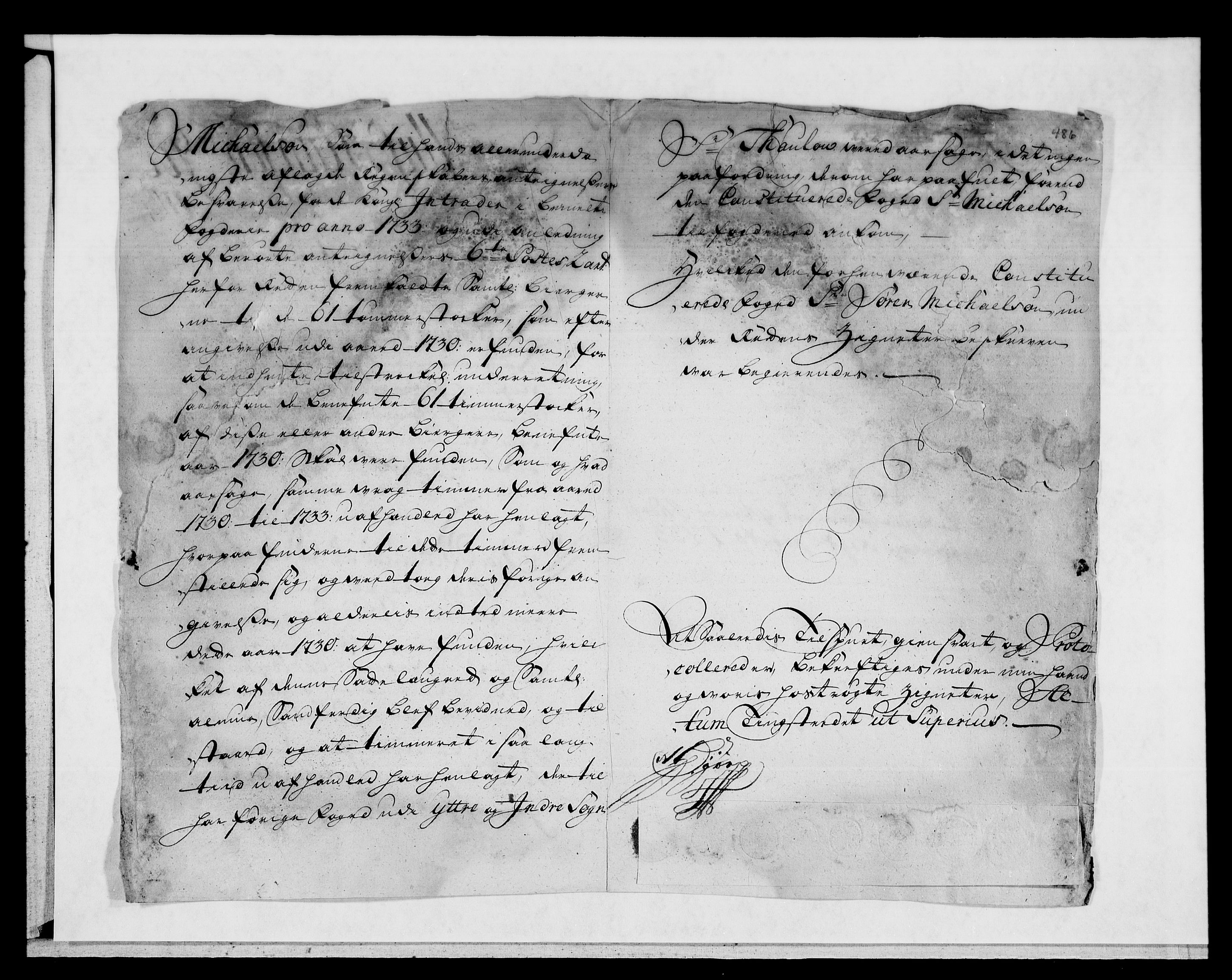 Rentekammeret inntil 1814, Reviderte regnskaper, Fogderegnskap, AV/RA-EA-4092/R52/L3337: Fogderegnskap Sogn, 1733, p. 433