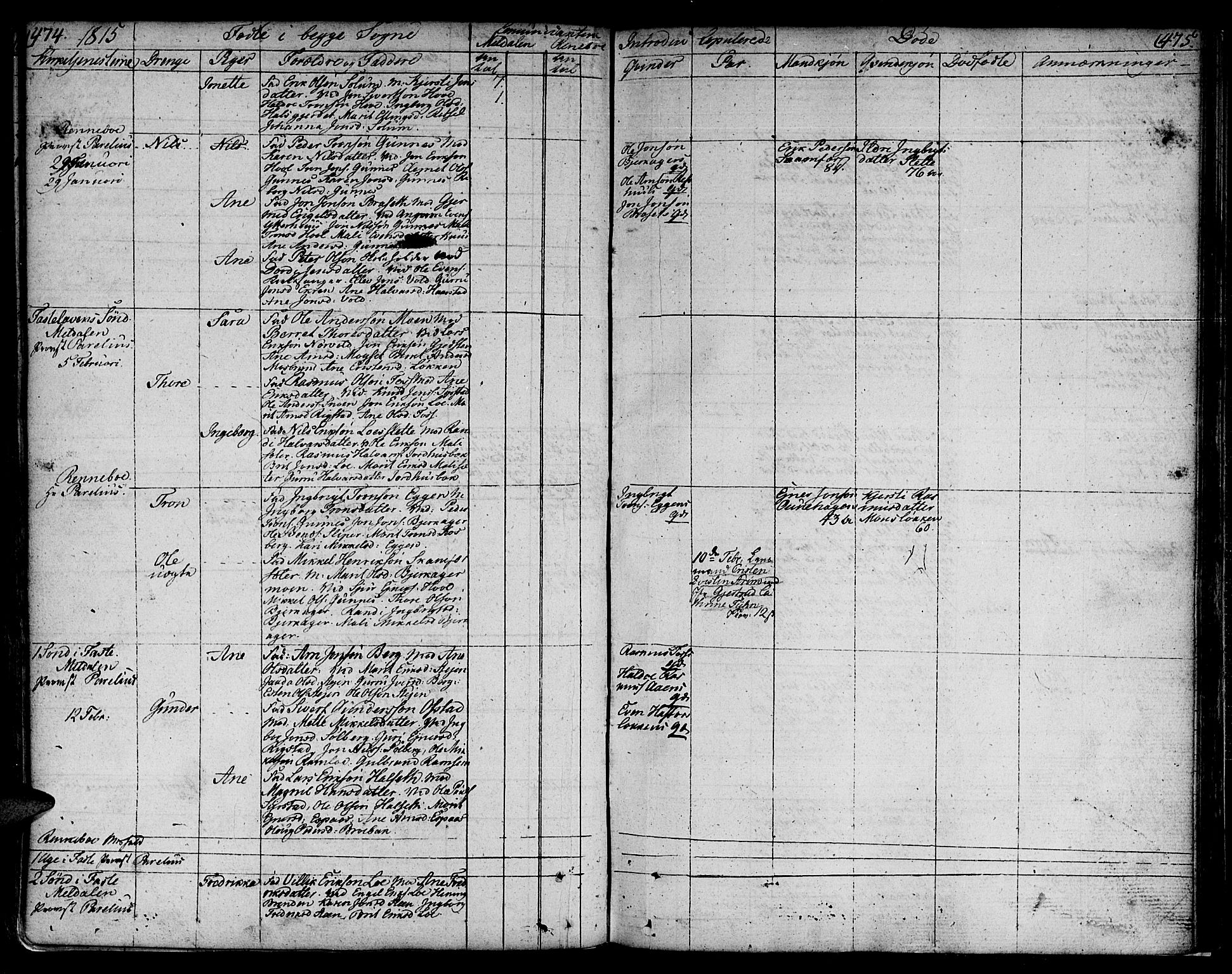 Ministerialprotokoller, klokkerbøker og fødselsregistre - Sør-Trøndelag, SAT/A-1456/672/L0852: Parish register (official) no. 672A05, 1776-1815, p. 474-475