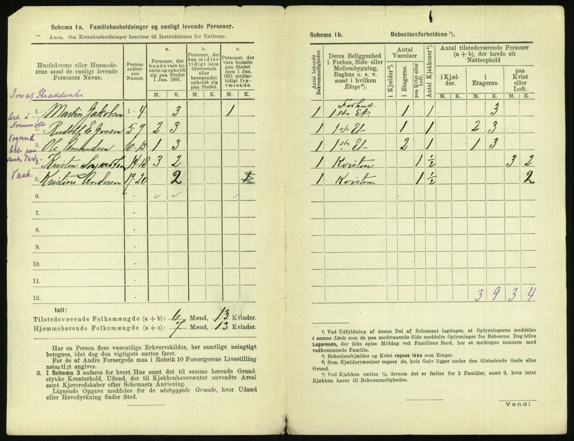 RA, 1891 census for 0301 Kristiania, 1891, p. 129116