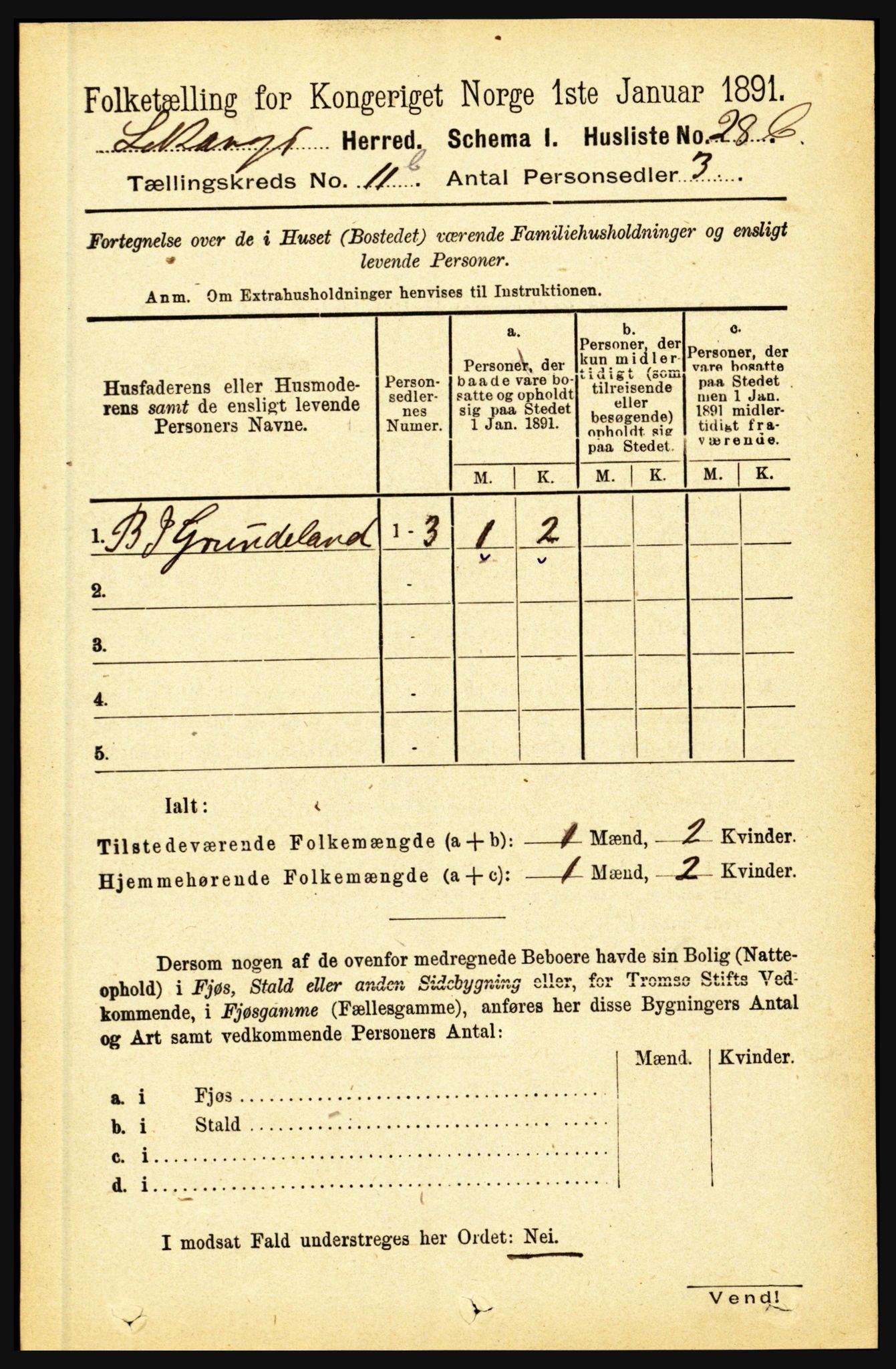 RA, 1891 census for 1419 Leikanger, 1891, p. 2172