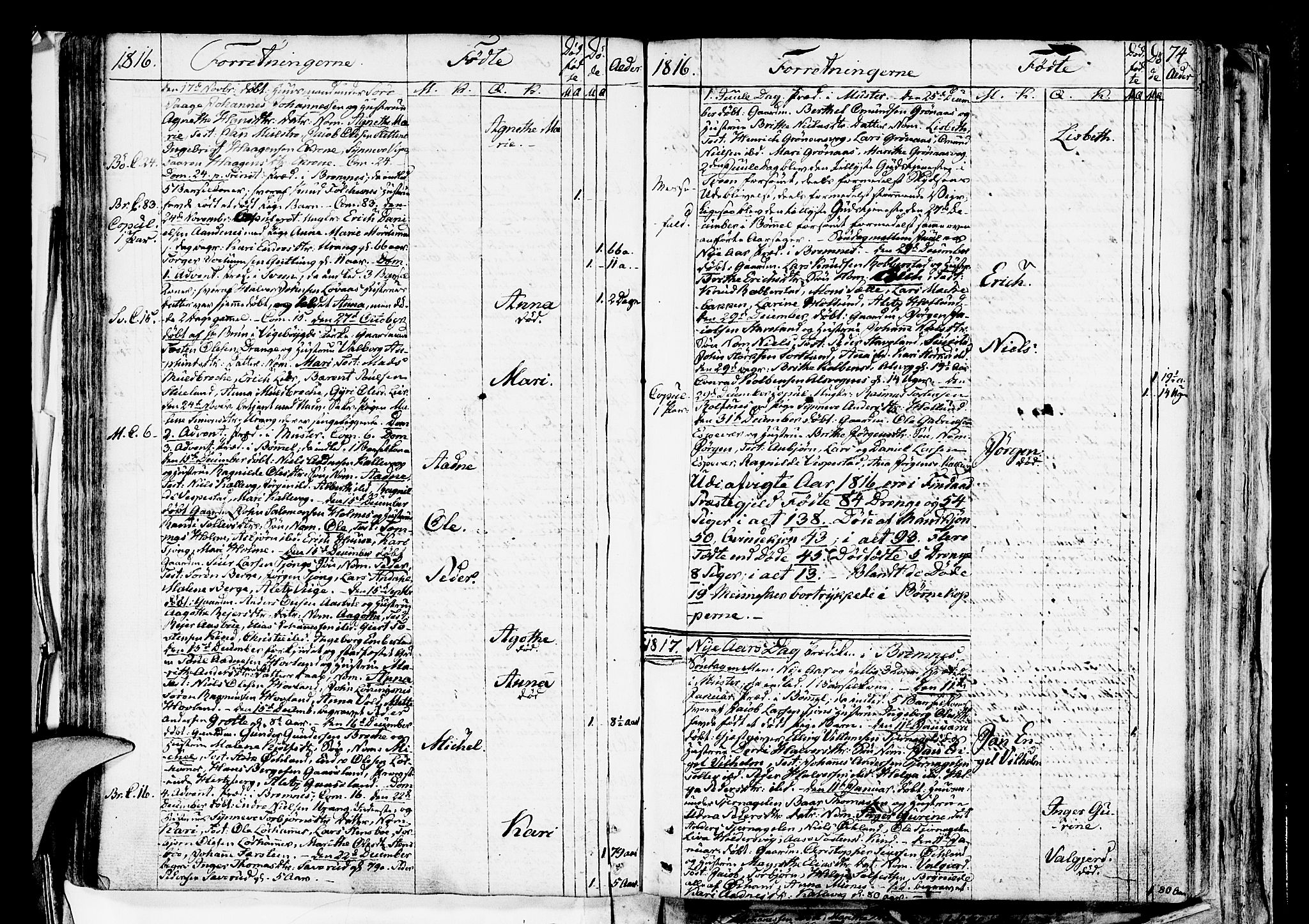 Finnås sokneprestembete, AV/SAB-A-99925/H/Ha/Haa/Haaa/L0004: Parish register (official) no. A 4, 1804-1830, p. 74