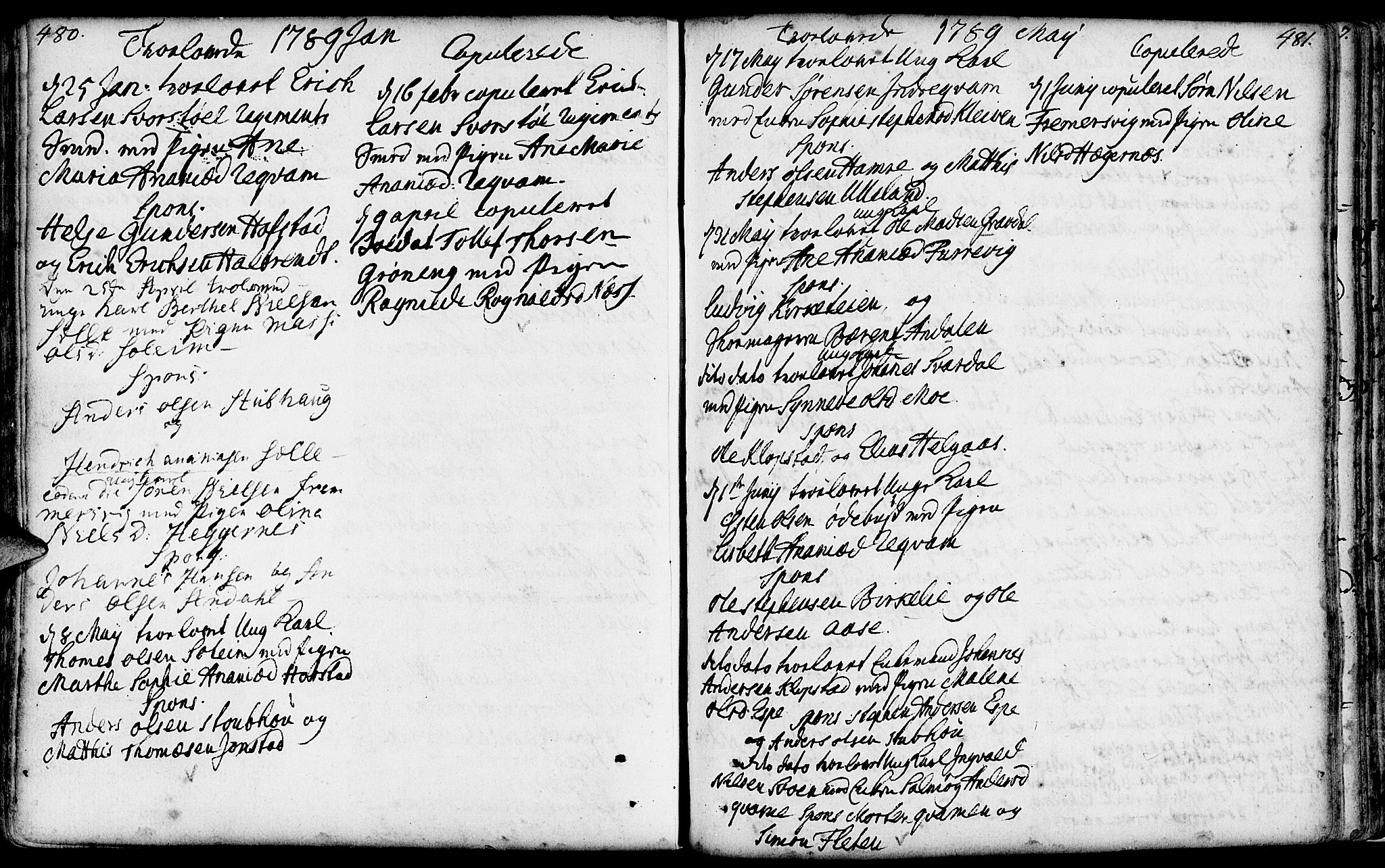 Førde sokneprestembete, SAB/A-79901/H/Haa/Haaa/L0004: Parish register (official) no. A 4, 1781-1803, p. 480-481