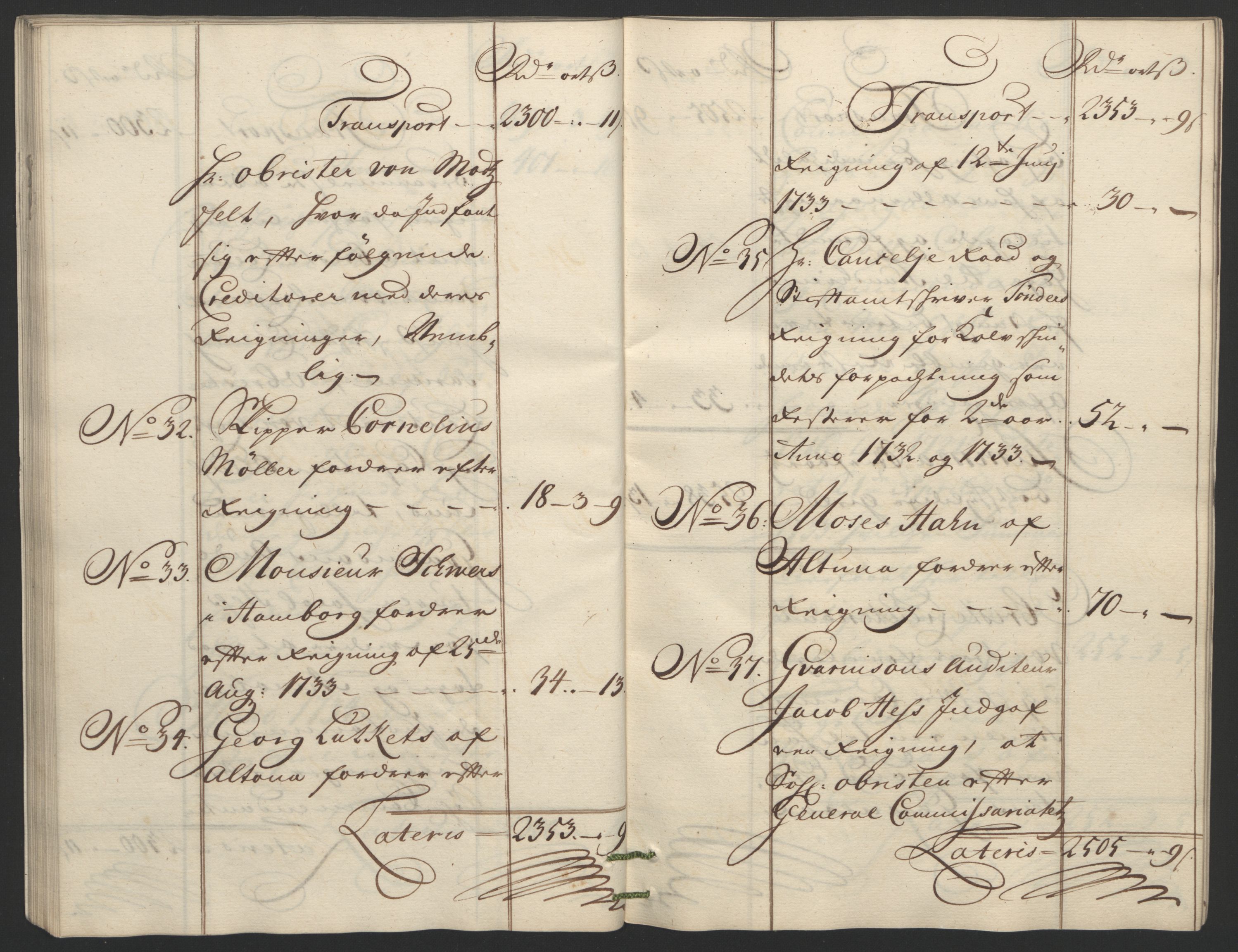 Forsvaret, Generalauditøren, AV/RA-RAFA-1772/F/Fj/Fja/L0022: --, 1733-1821, p. 698