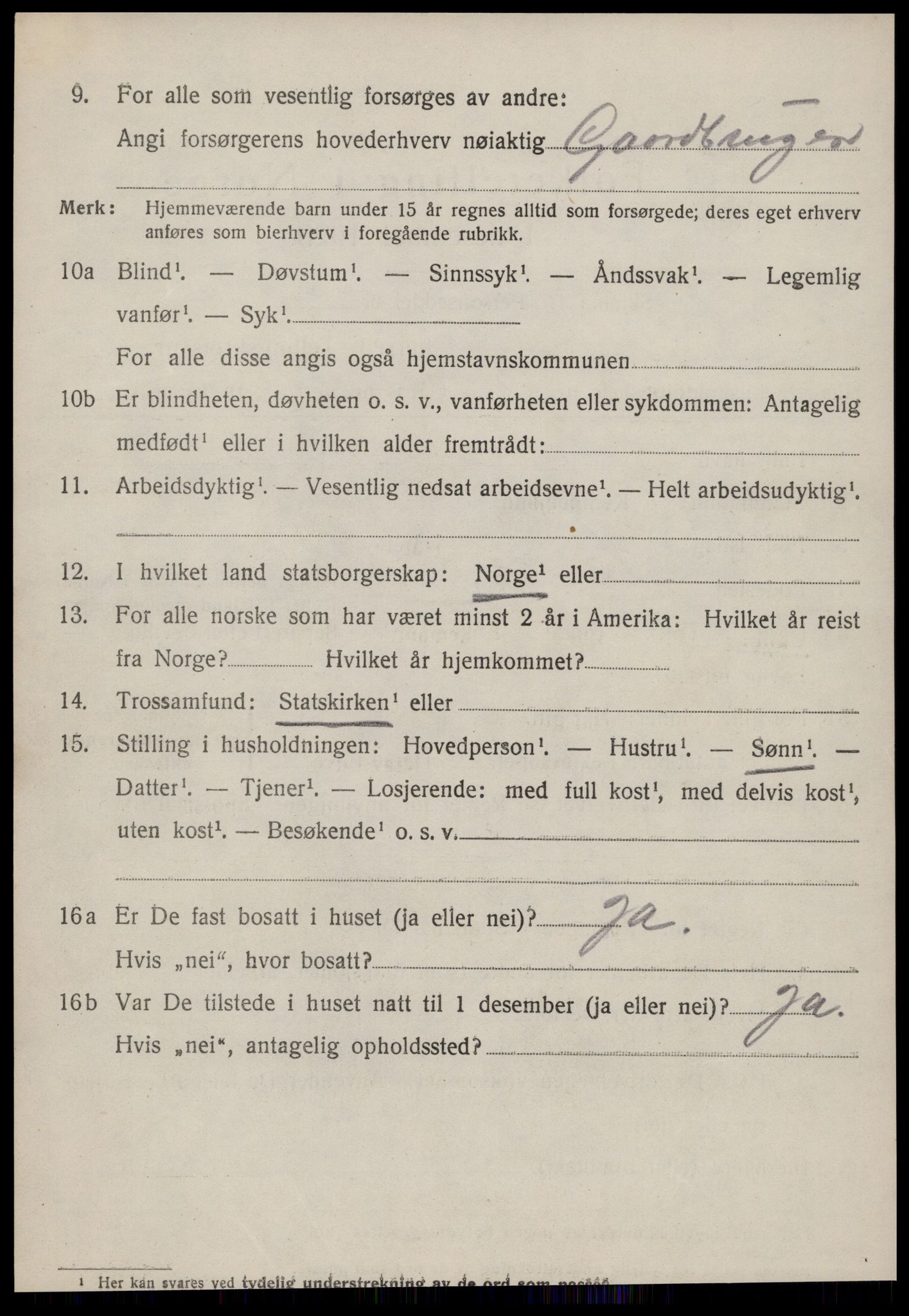 SAT, 1920 census for Ørsta, 1920, p. 4329