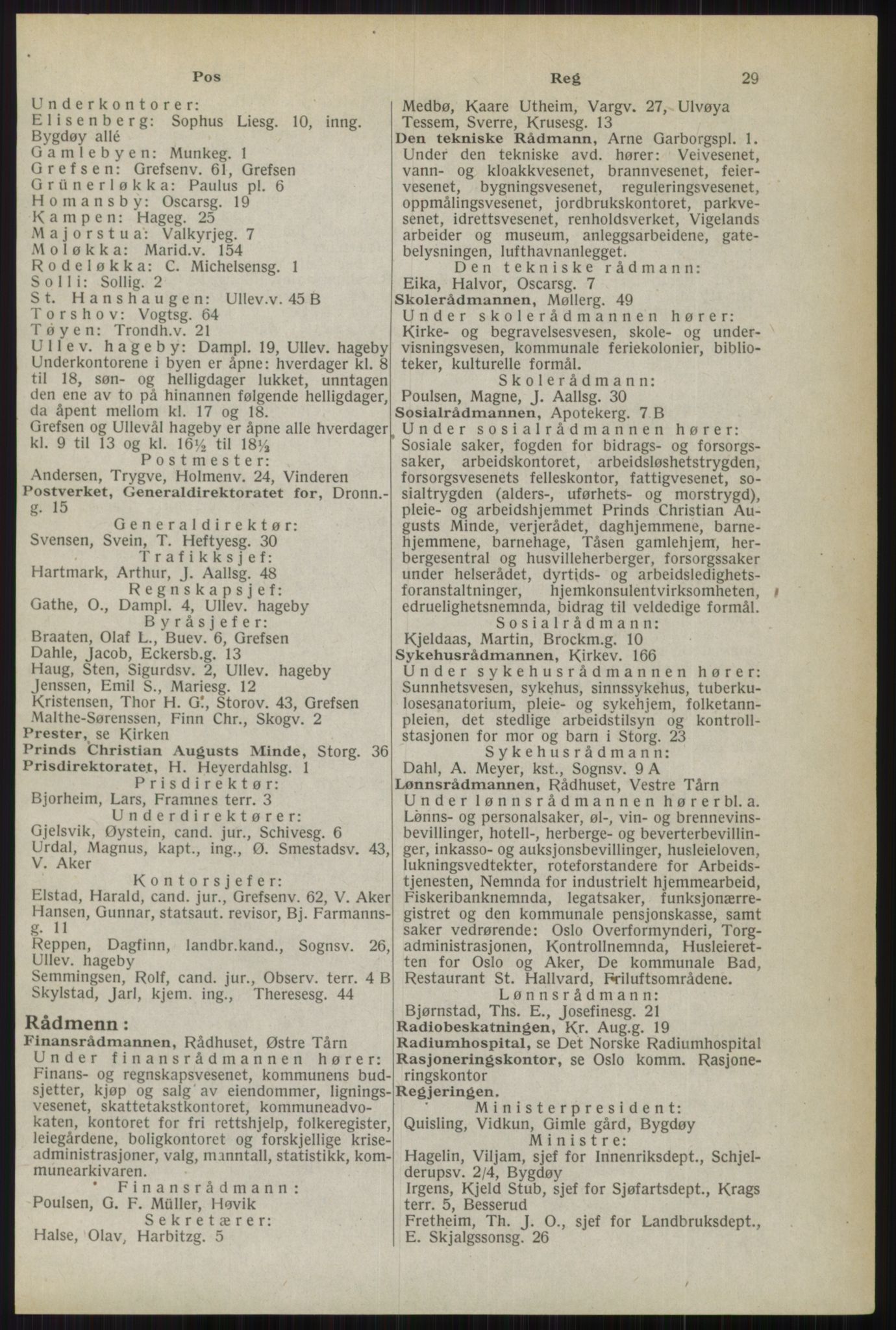 Kristiania/Oslo adressebok, PUBL/-, 1944, p. 29