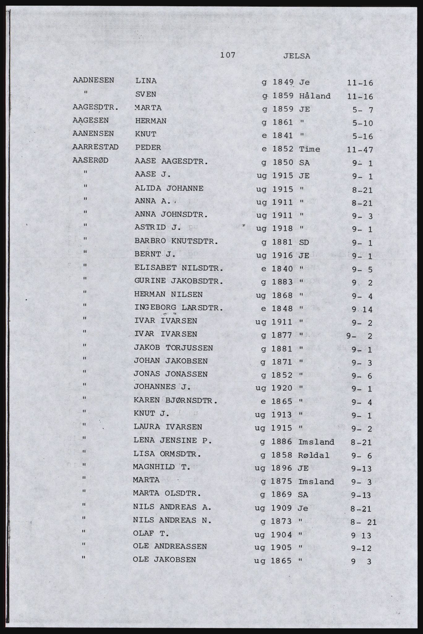 SAST, Copy of 1920 census for Inner Ryfylke, 1920, p. 465