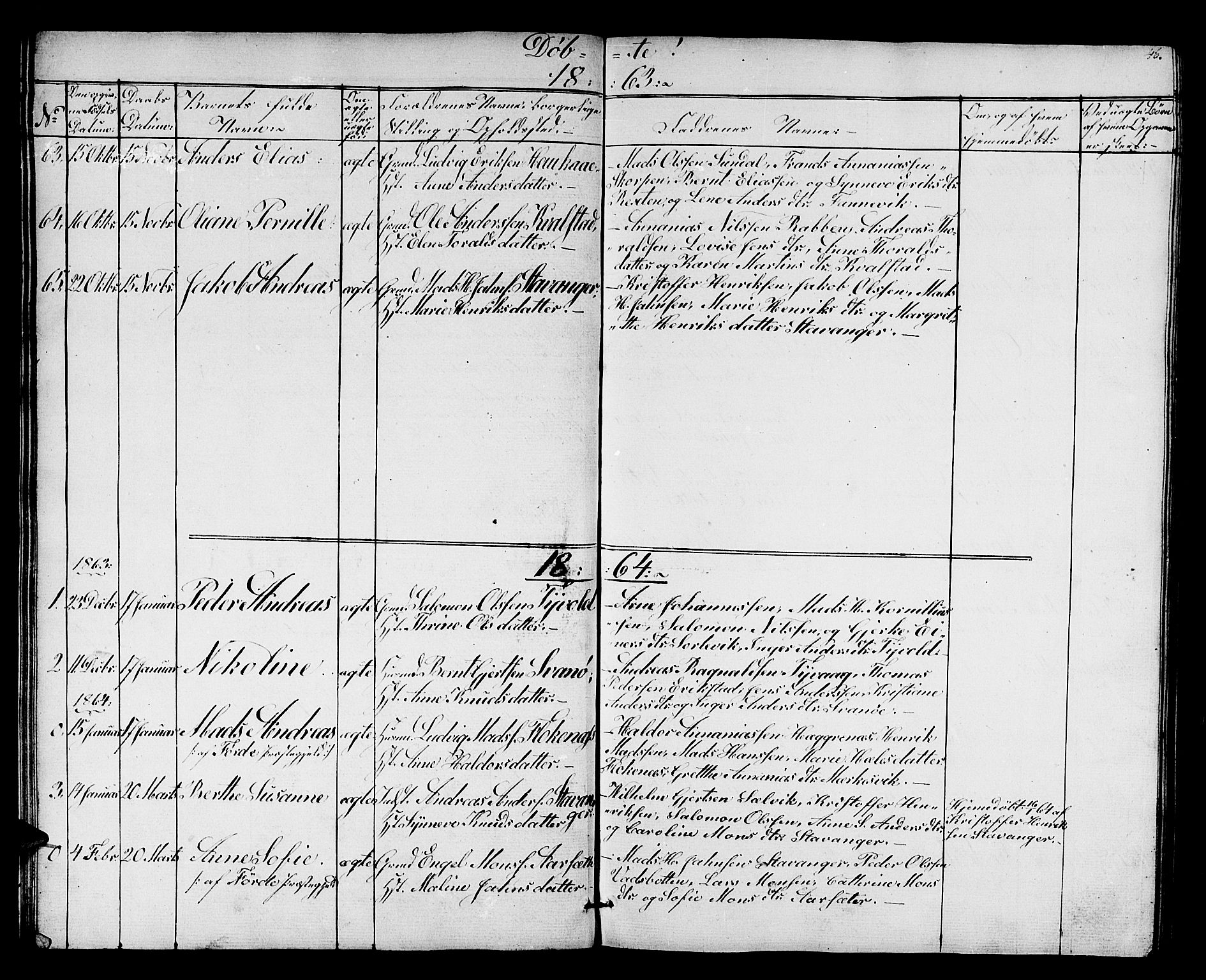 Kinn sokneprestembete, SAB/A-80801/H/Hab/Habc/L0001: Parish register (copy) no. C 1, 1854-1868, p. 46