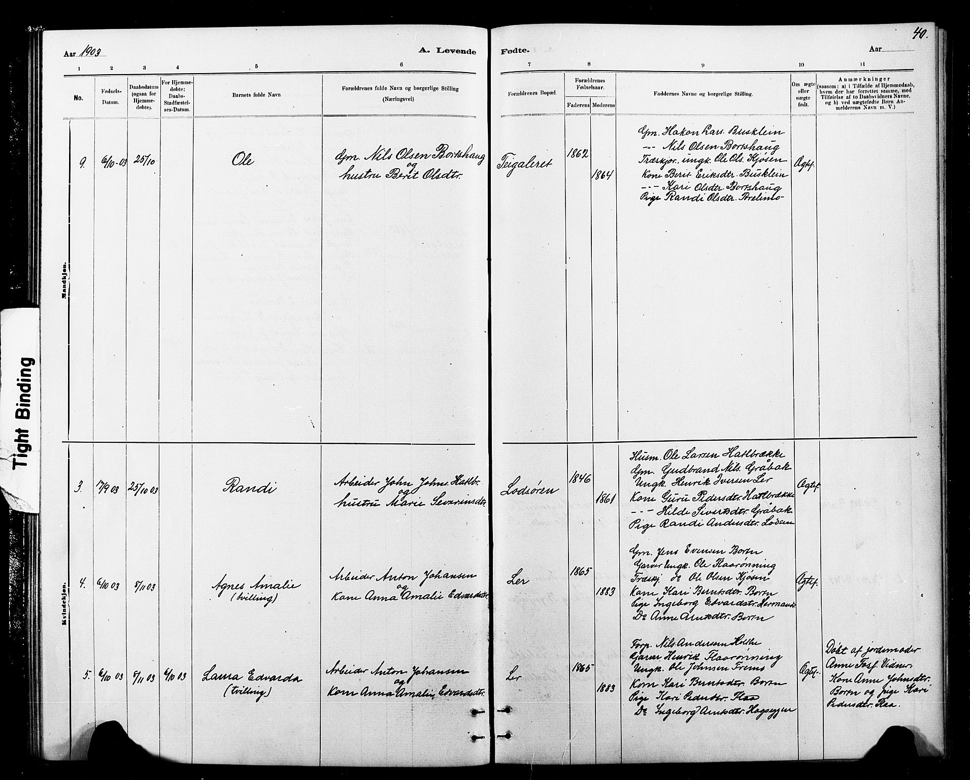 Ministerialprotokoller, klokkerbøker og fødselsregistre - Sør-Trøndelag, SAT/A-1456/693/L1123: Parish register (copy) no. 693C04, 1887-1910, p. 40