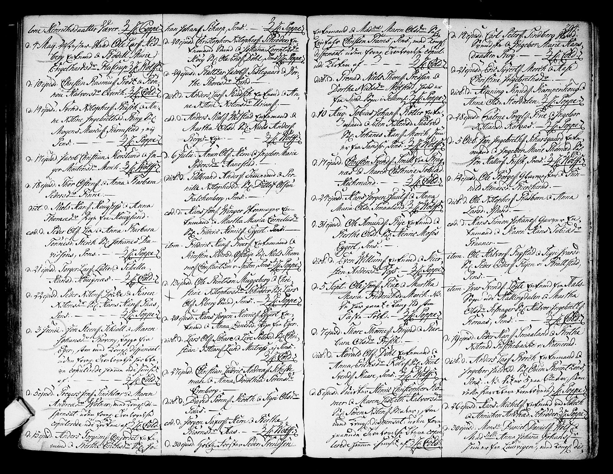 Kongsberg kirkebøker, SAKO/A-22/F/Fa/L0004: Parish register (official) no. I 4, 1756-1768, p. 294