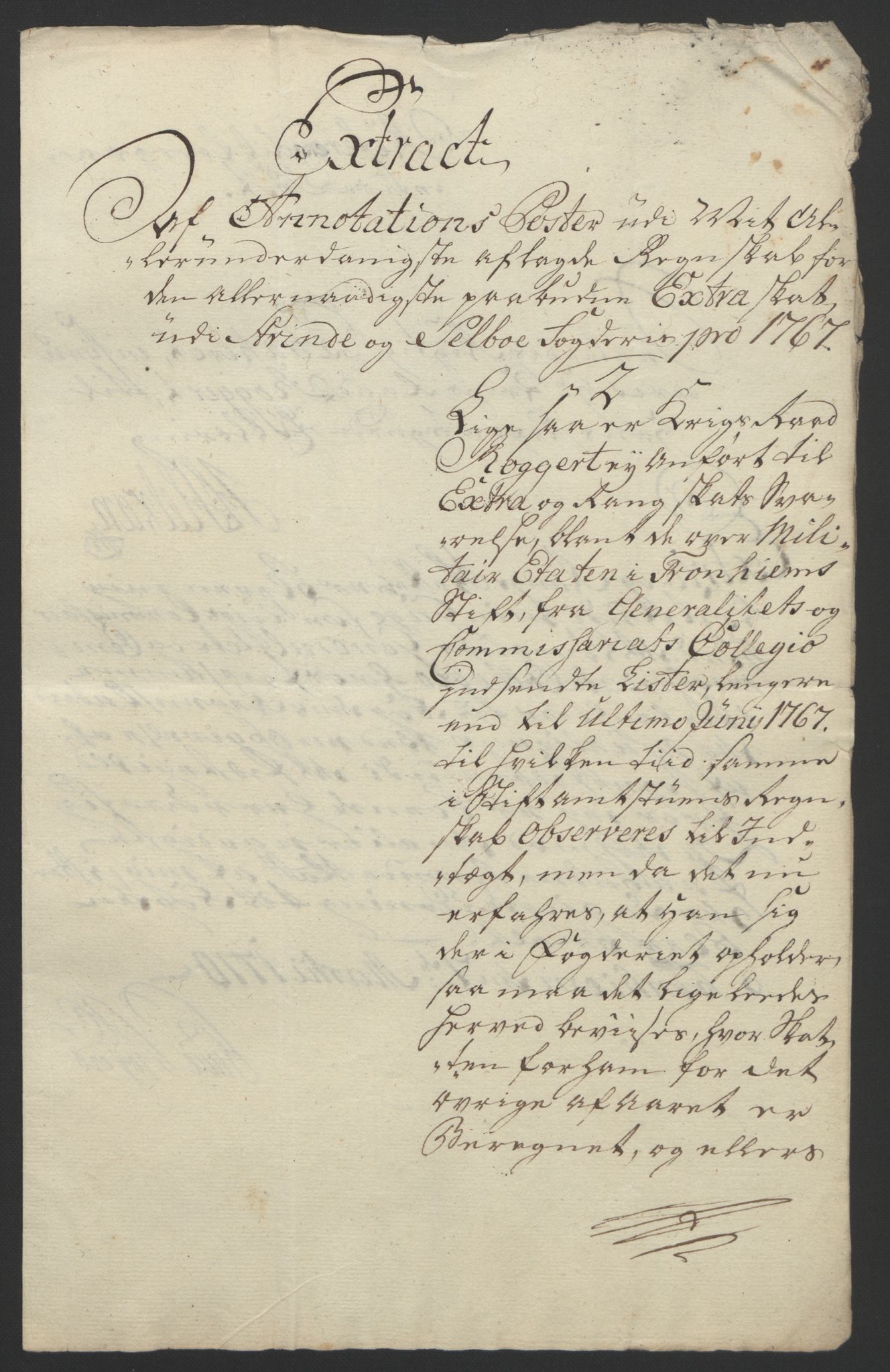 Rentekammeret inntil 1814, Reviderte regnskaper, Fogderegnskap, AV/RA-EA-4092/R61/L4180: Ekstraskatten Strinda og Selbu, 1762-1767, p. 424