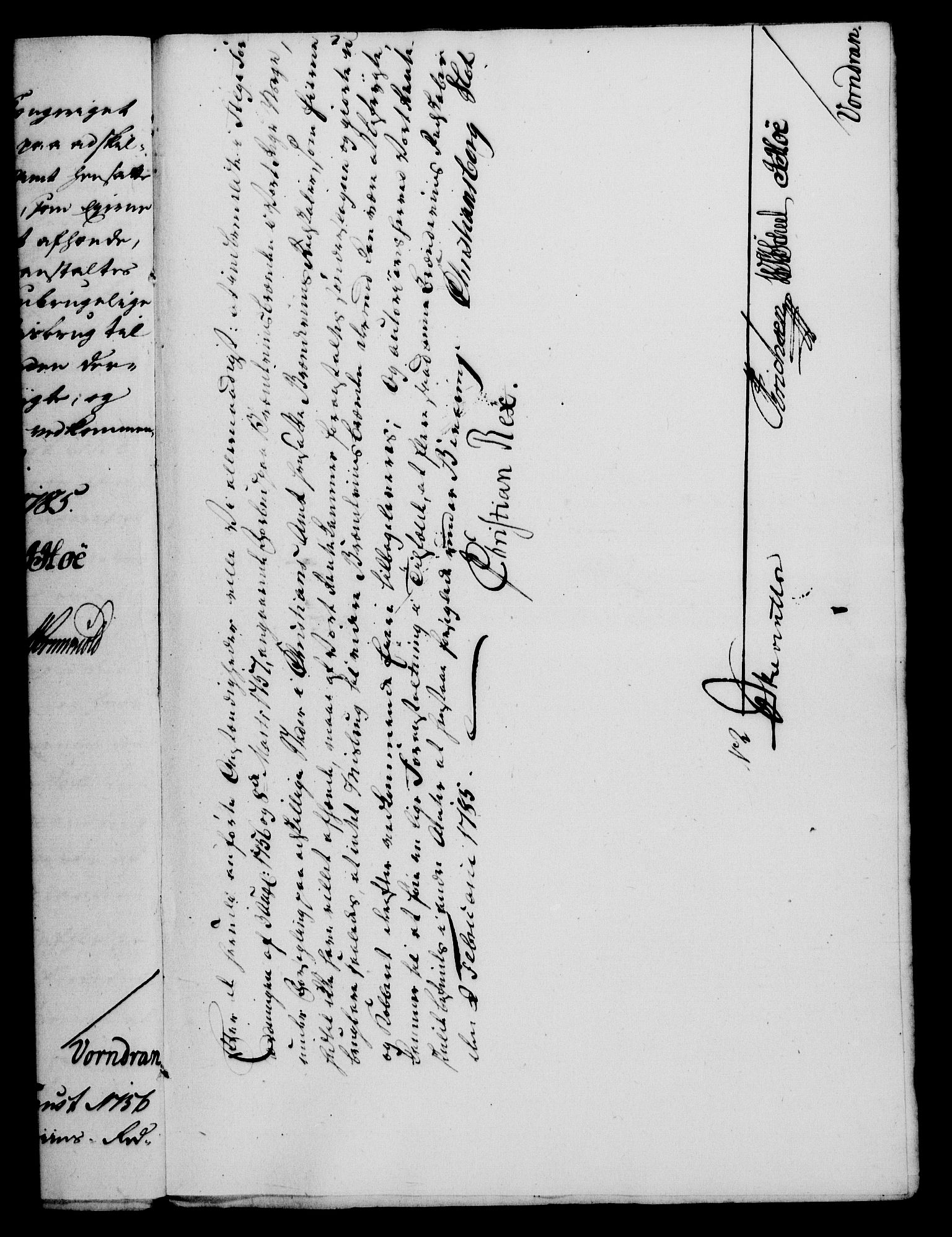 Rentekammeret, Kammerkanselliet, RA/EA-3111/G/Gf/Gfa/L0067: Norsk relasjons- og resolusjonsprotokoll (merket RK 52.67), 1785, p. 125