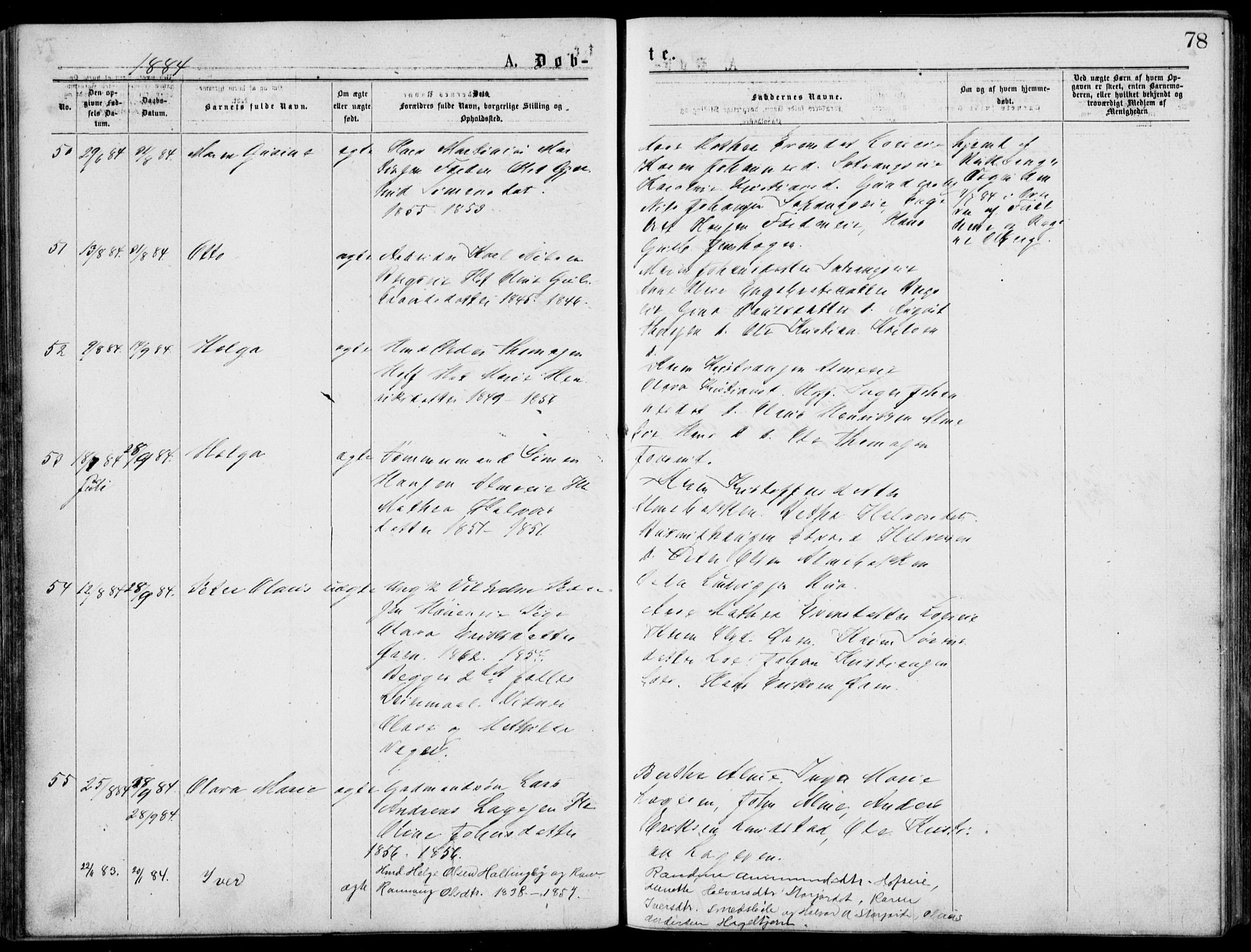 Norderhov kirkebøker, AV/SAKO-A-237/G/Gb/L0001: Parish register (copy) no. II 1, 1876-1899, p. 78