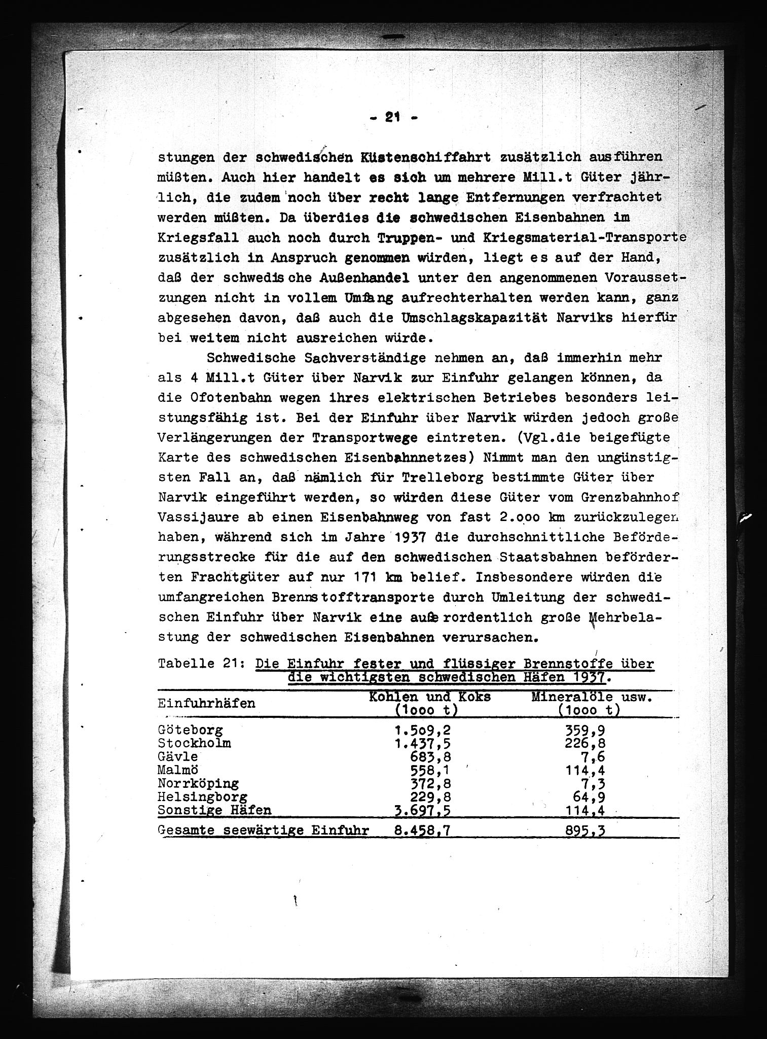 Documents Section, AV/RA-RAFA-2200/V/L0090: Amerikansk mikrofilm "Captured German Documents".
Box No. 952.  FKA jnr. 59/1955., 1940, p. 27