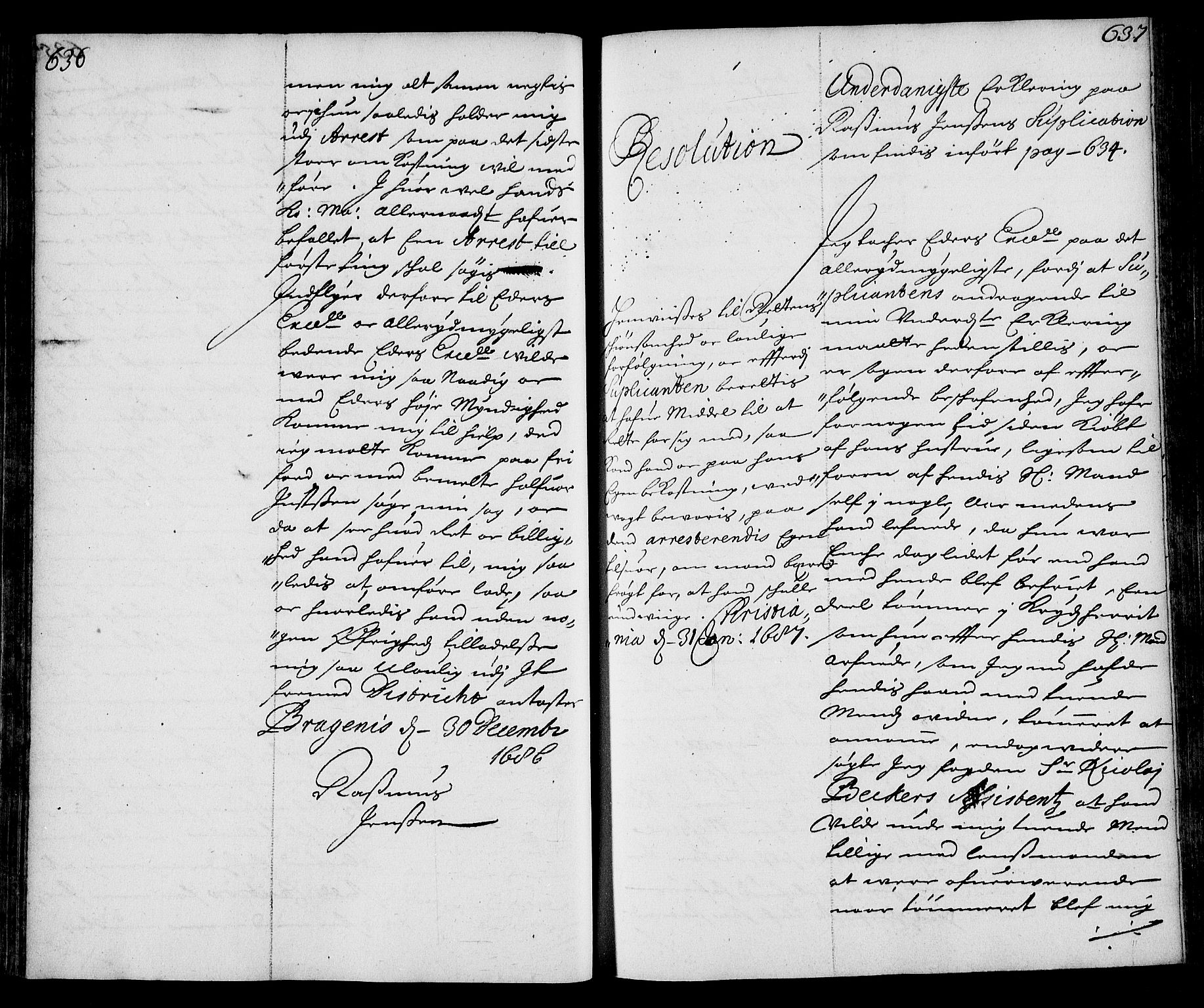 Stattholderembetet 1572-1771, AV/RA-EA-2870/Ae/L0003: Supplikasjons- og resolusjonsprotokoll, 1686-1687, p. 636-637