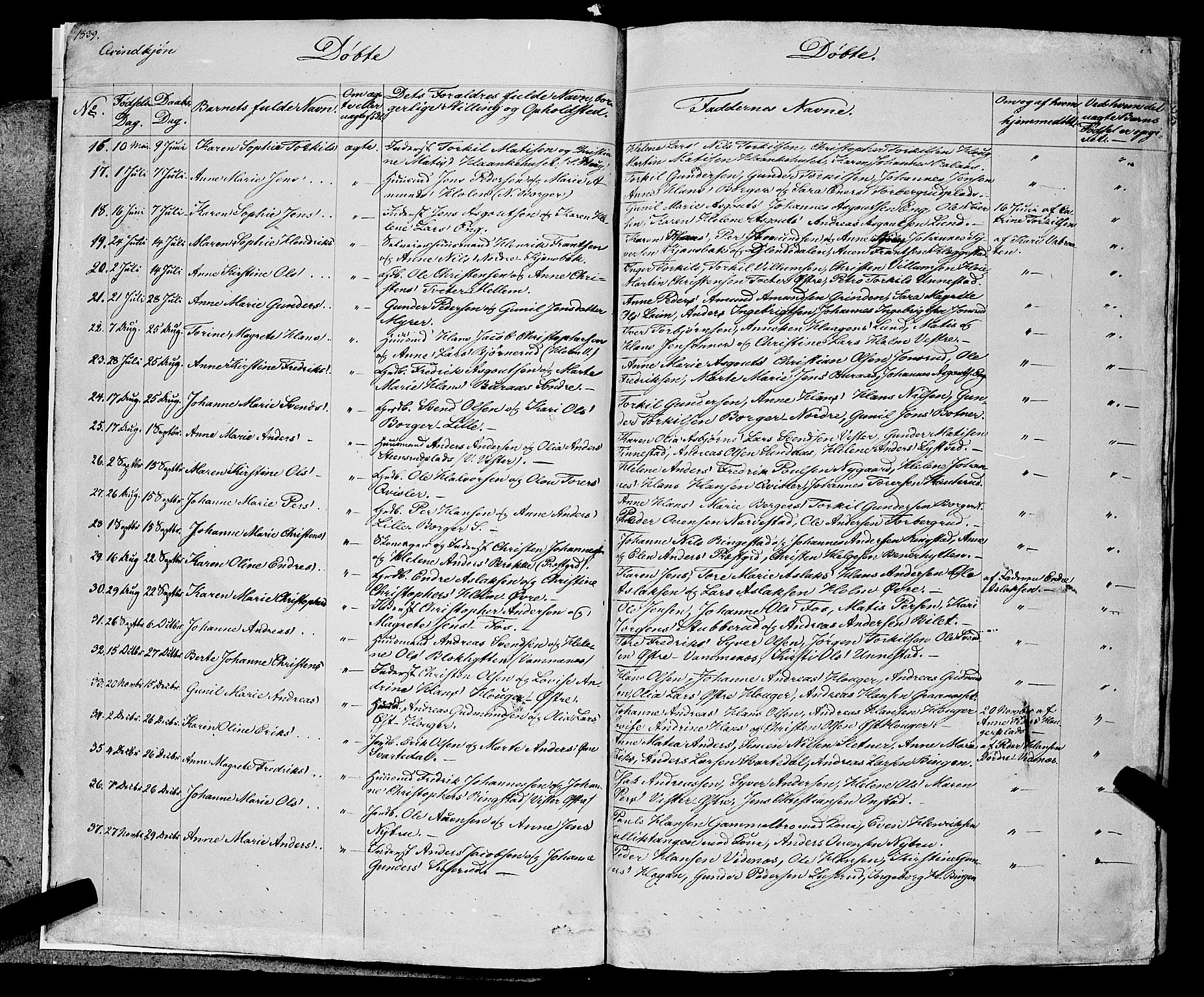 Skiptvet prestekontor Kirkebøker, AV/SAO-A-20009/F/Fa/L0006: Parish register (official) no. 6, 1839-1860, p. 3