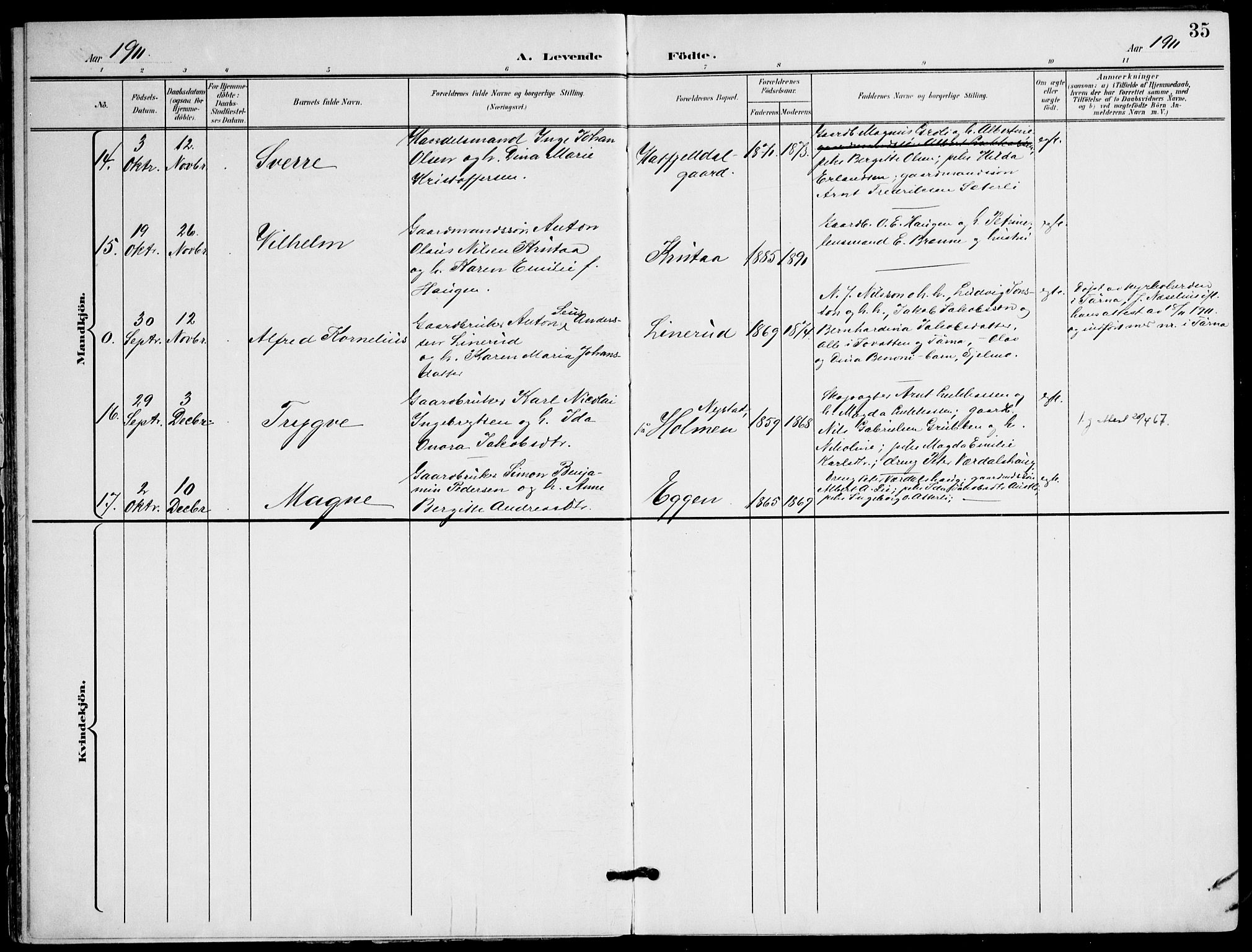 Ministerialprotokoller, klokkerbøker og fødselsregistre - Nordland, AV/SAT-A-1459/823/L0326: Parish register (official) no. 823A03, 1899-1919, p. 35