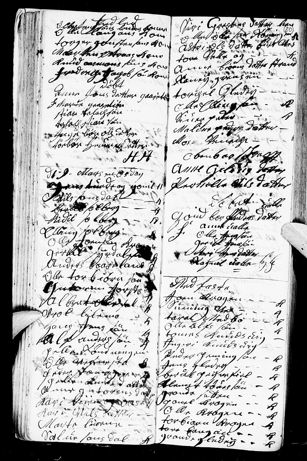 Holt sokneprestkontor, AV/SAK-1111-0021/F/Fb/L0004: Parish register (copy) no. B 4, 1730-1746, p. 80