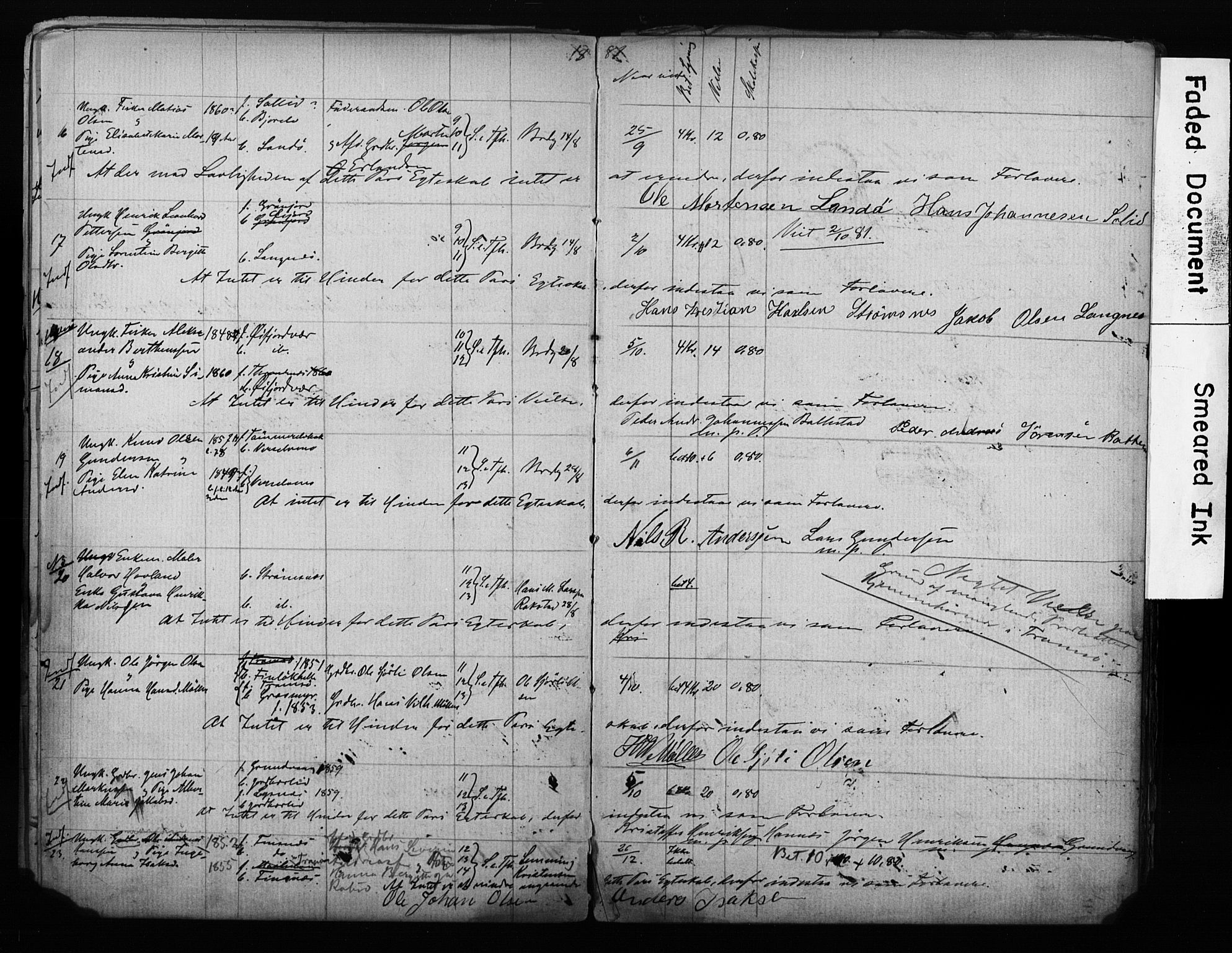 Lenvik sokneprestembete, AV/SATØ-S-1310/I/Ie/L0095: Banns register no. 95, 1868-1890