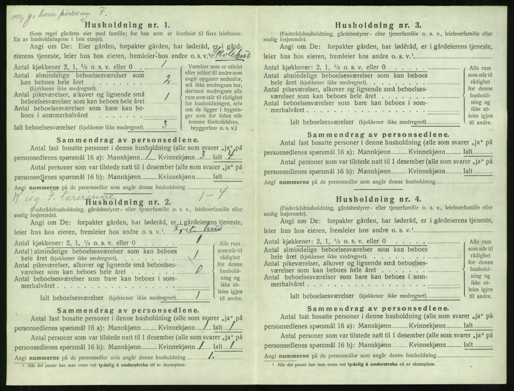 SAT, 1920 census for Giske, 1920, p. 267