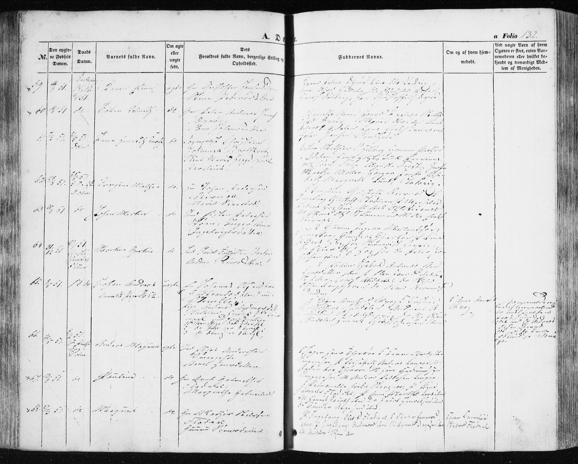 Ministerialprotokoller, klokkerbøker og fødselsregistre - Sør-Trøndelag, AV/SAT-A-1456/634/L0529: Parish register (official) no. 634A05, 1843-1851, p. 132