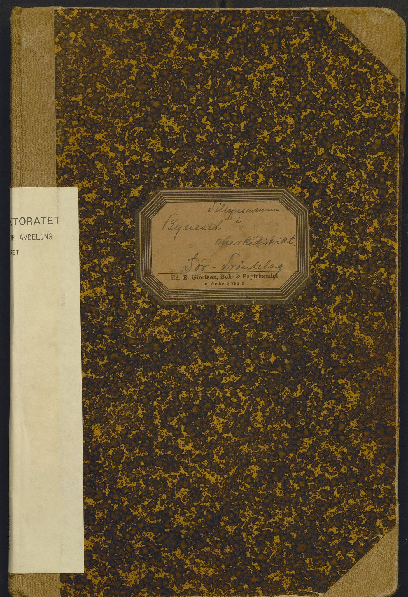 Fiskeridirektoratet - 1 Adm. ledelse - 13 Båtkontoret, AV/SAB-A-2003/I/Ia/Iae/L0007: 135.0504/1 Merkeprotokoll - Byneset, 1920-1962