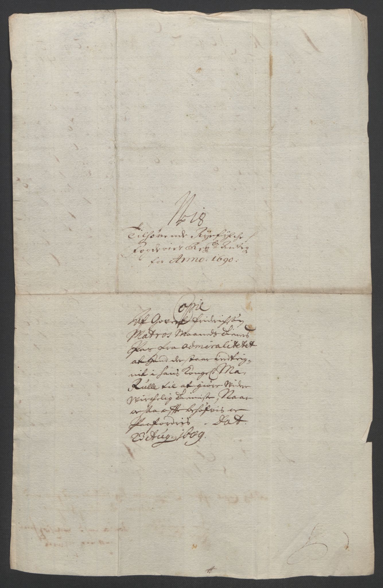 Rentekammeret inntil 1814, Reviderte regnskaper, Fogderegnskap, AV/RA-EA-4092/R47/L2856: Fogderegnskap Ryfylke, 1689-1693, p. 312