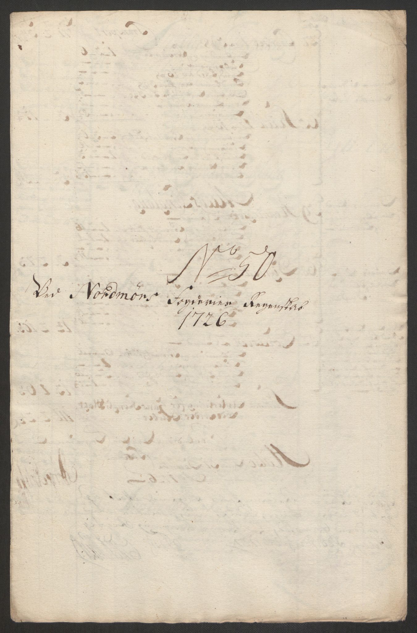 Rentekammeret inntil 1814, Reviderte regnskaper, Fogderegnskap, RA/EA-4092/R56/L3759: Fogderegnskap Nordmøre, 1726, p. 275