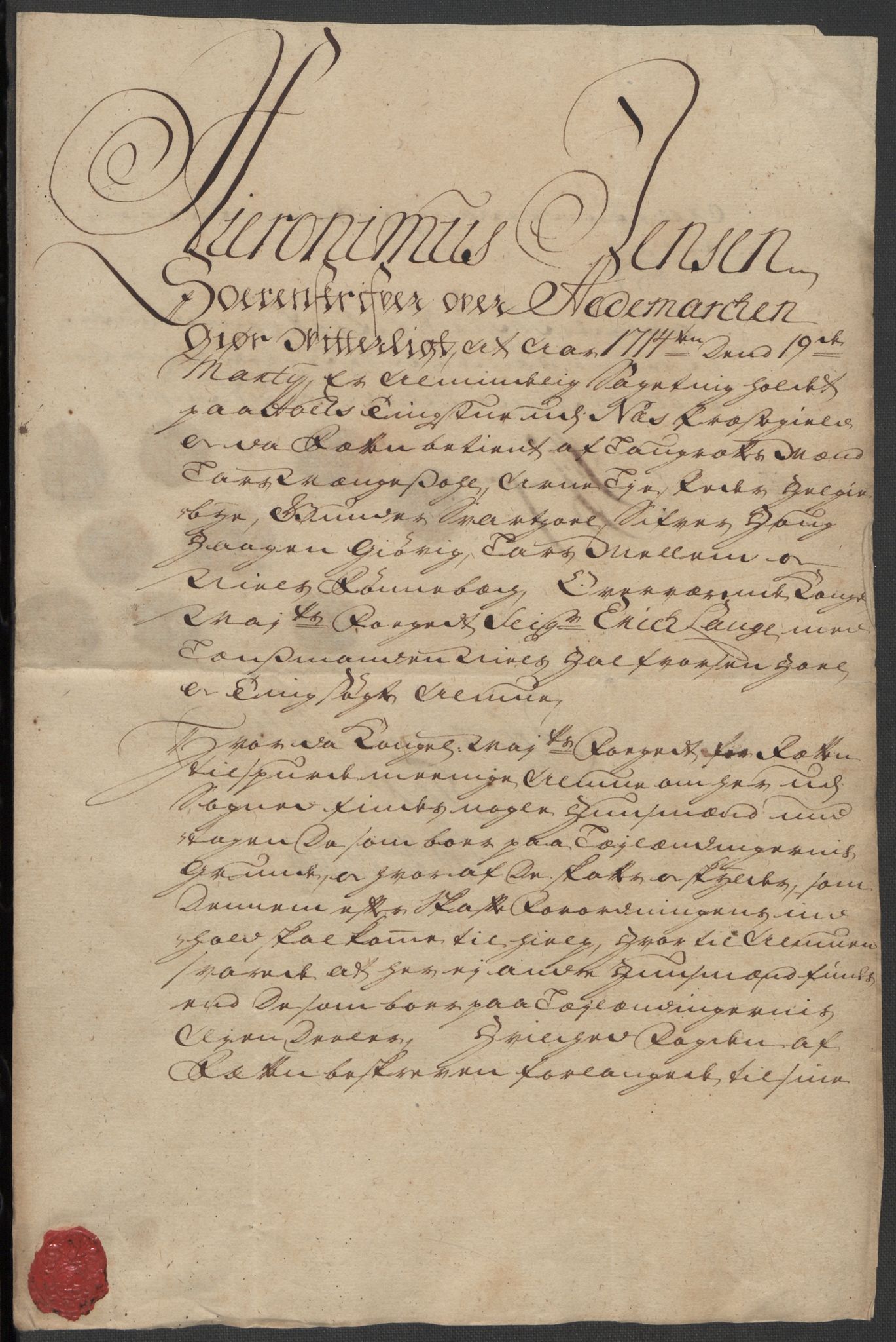 Rentekammeret inntil 1814, Reviderte regnskaper, Fogderegnskap, AV/RA-EA-4092/R16/L1051: Fogderegnskap Hedmark, 1714, p. 158