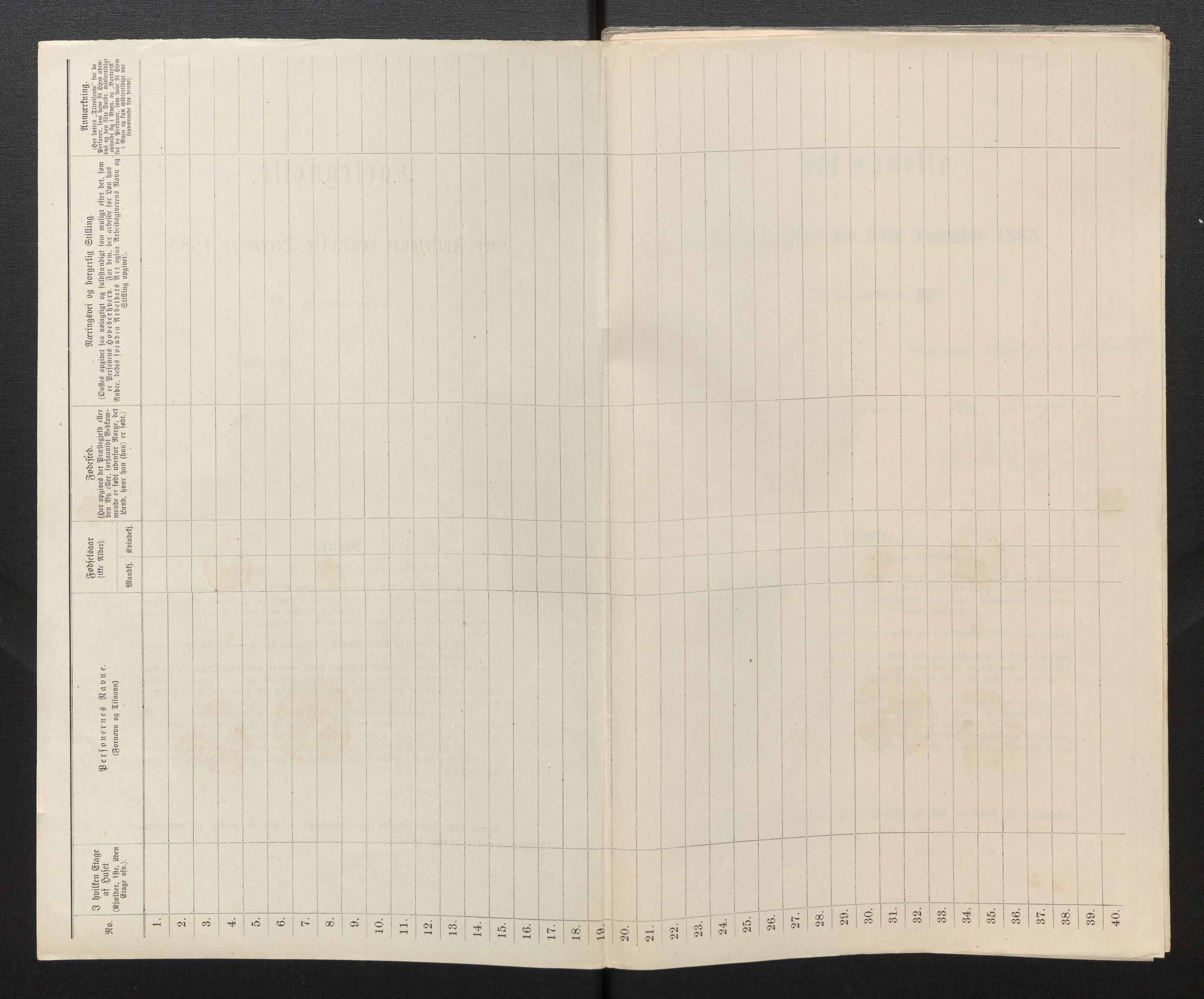 SAB, 1885 census for 1301 Bergen, 1885, p. 4682