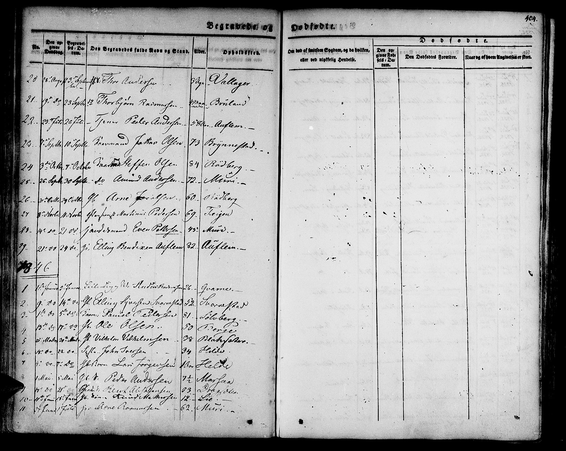 Innvik sokneprestembete, SAB/A-80501: Parish register (official) no. A 4II, 1832-1846, p. 404