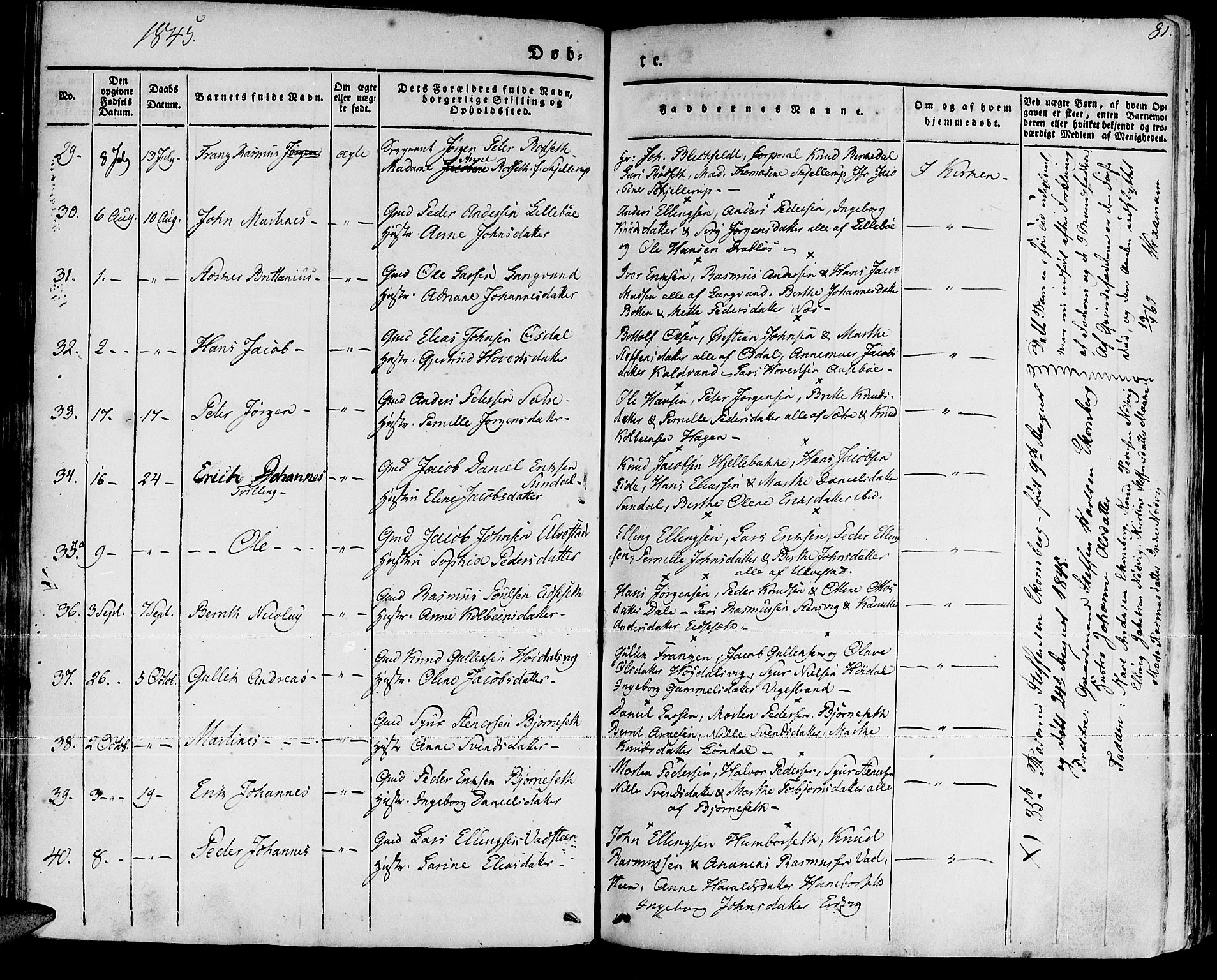 Ministerialprotokoller, klokkerbøker og fødselsregistre - Møre og Romsdal, AV/SAT-A-1454/511/L0139: Parish register (official) no. 511A06, 1831-1850, p. 81