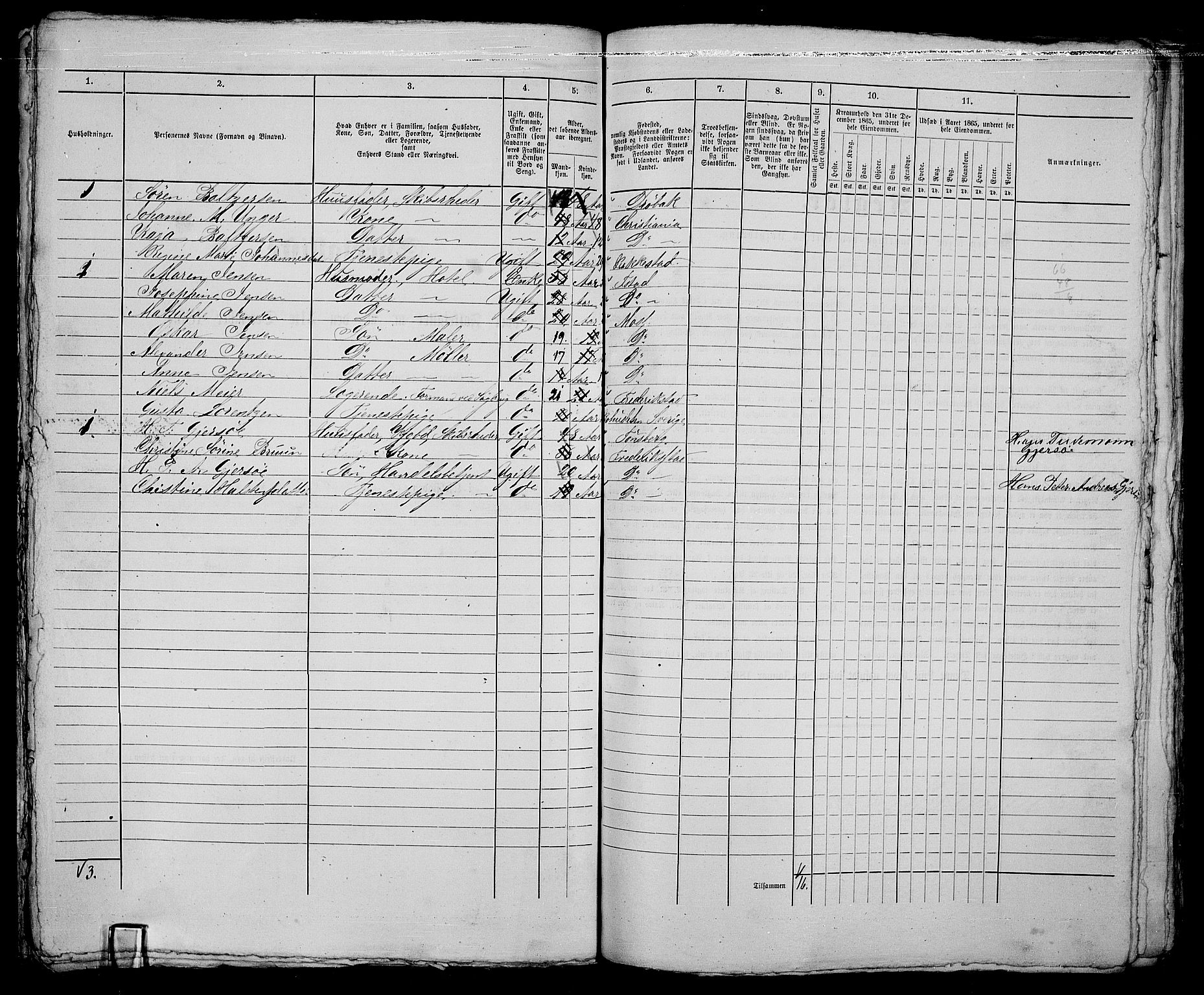 RA, 1865 census for Fredrikstad/Fredrikstad, 1865, p. 350