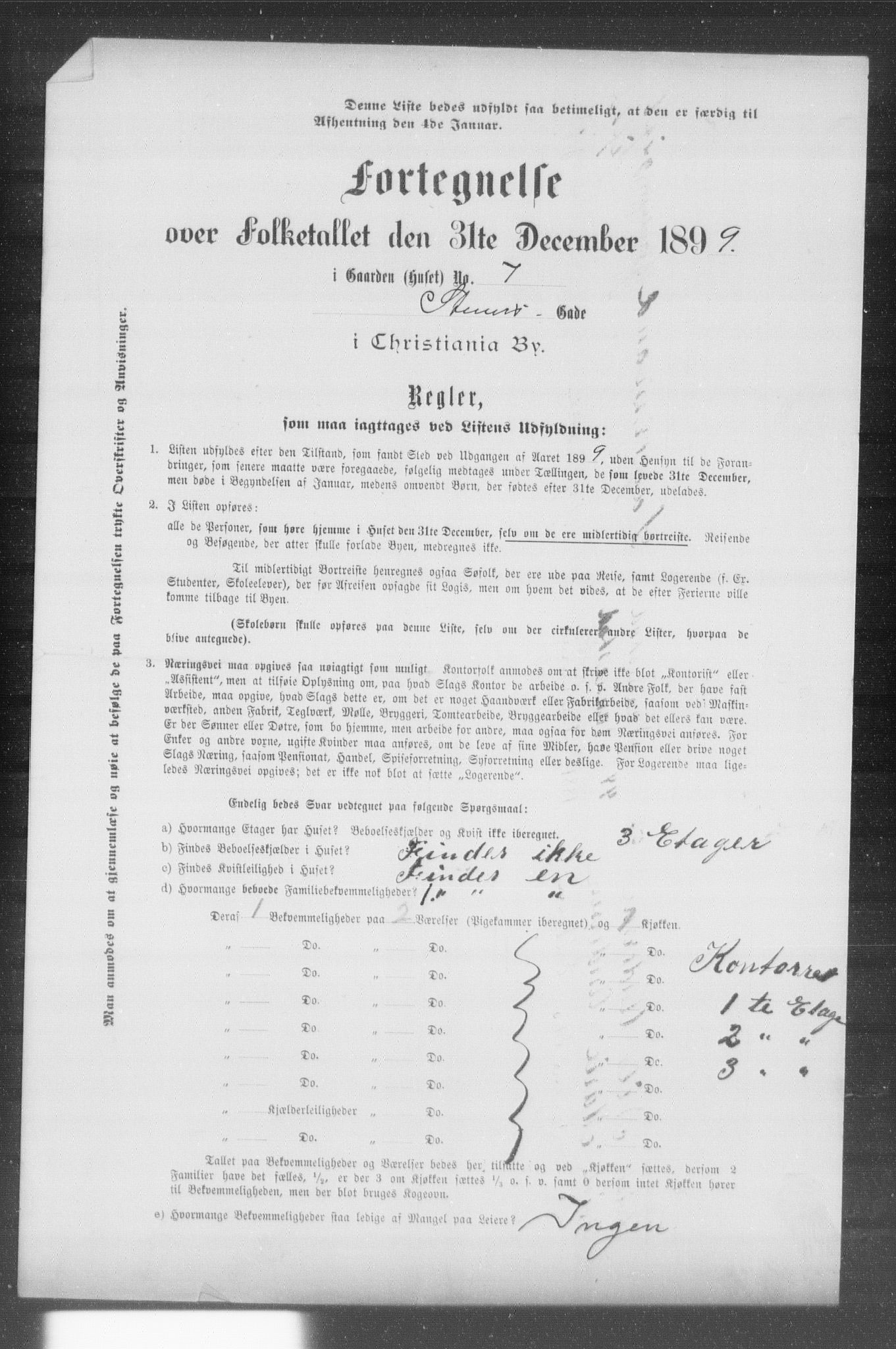 OBA, Municipal Census 1899 for Kristiania, 1899, p. 13059