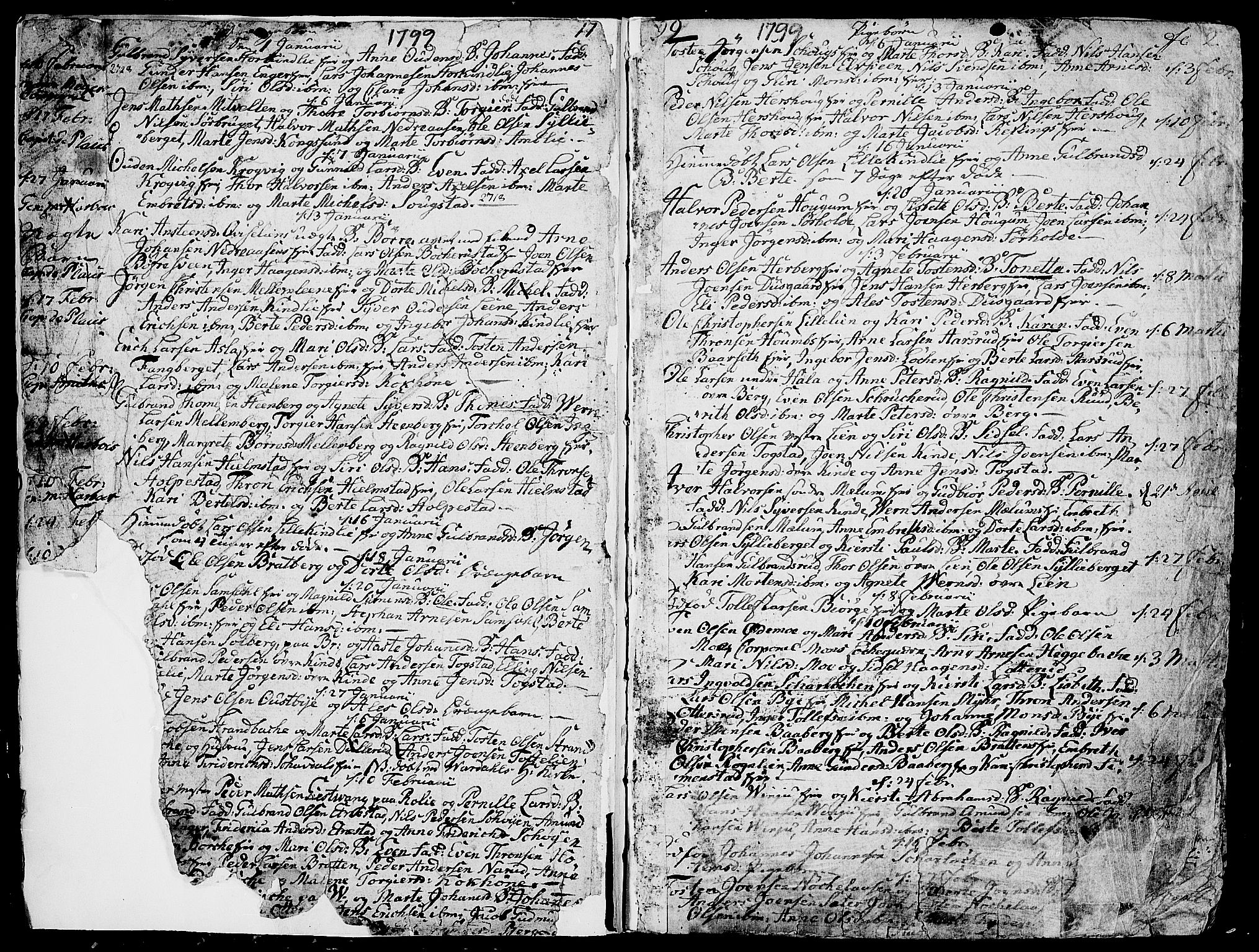 Ringsaker prestekontor, AV/SAH-PREST-014/K/Ka/L0004: Parish register (official) no. 4, 1799-1814, p. 2