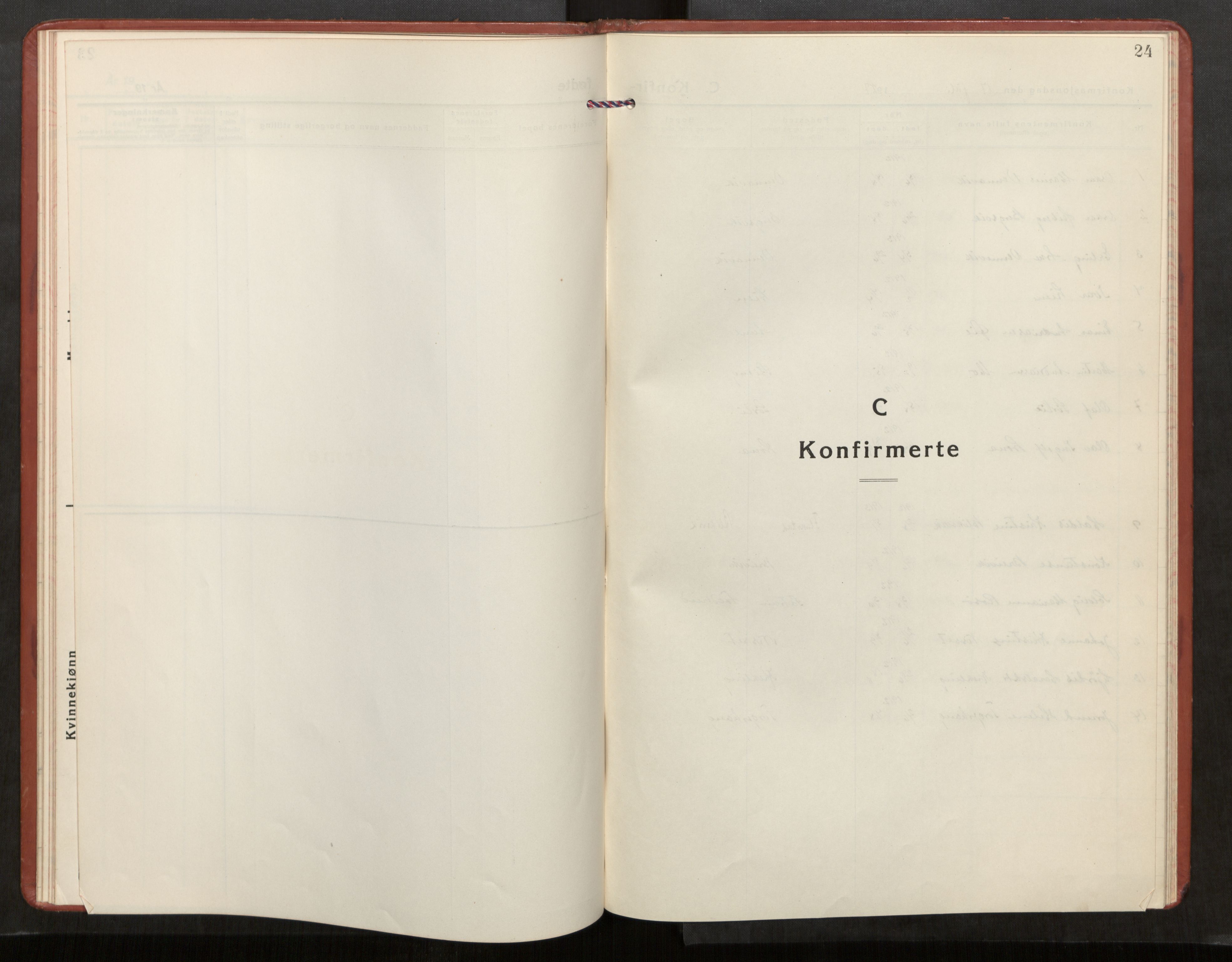 Kolvereid sokneprestkontor, AV/SAT-A-1171/H/Ha/Haa/L0003: Parish register (official) no. 3, 1927-1935, p. 24