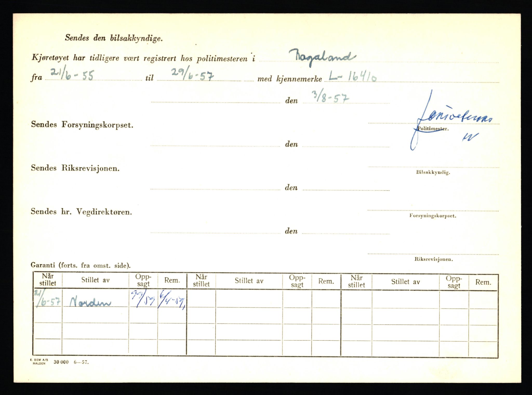 Stavanger trafikkstasjon, AV/SAST-A-101942/0/F/L0004: L-1000 - L-1349, 1930-1971, p. 294