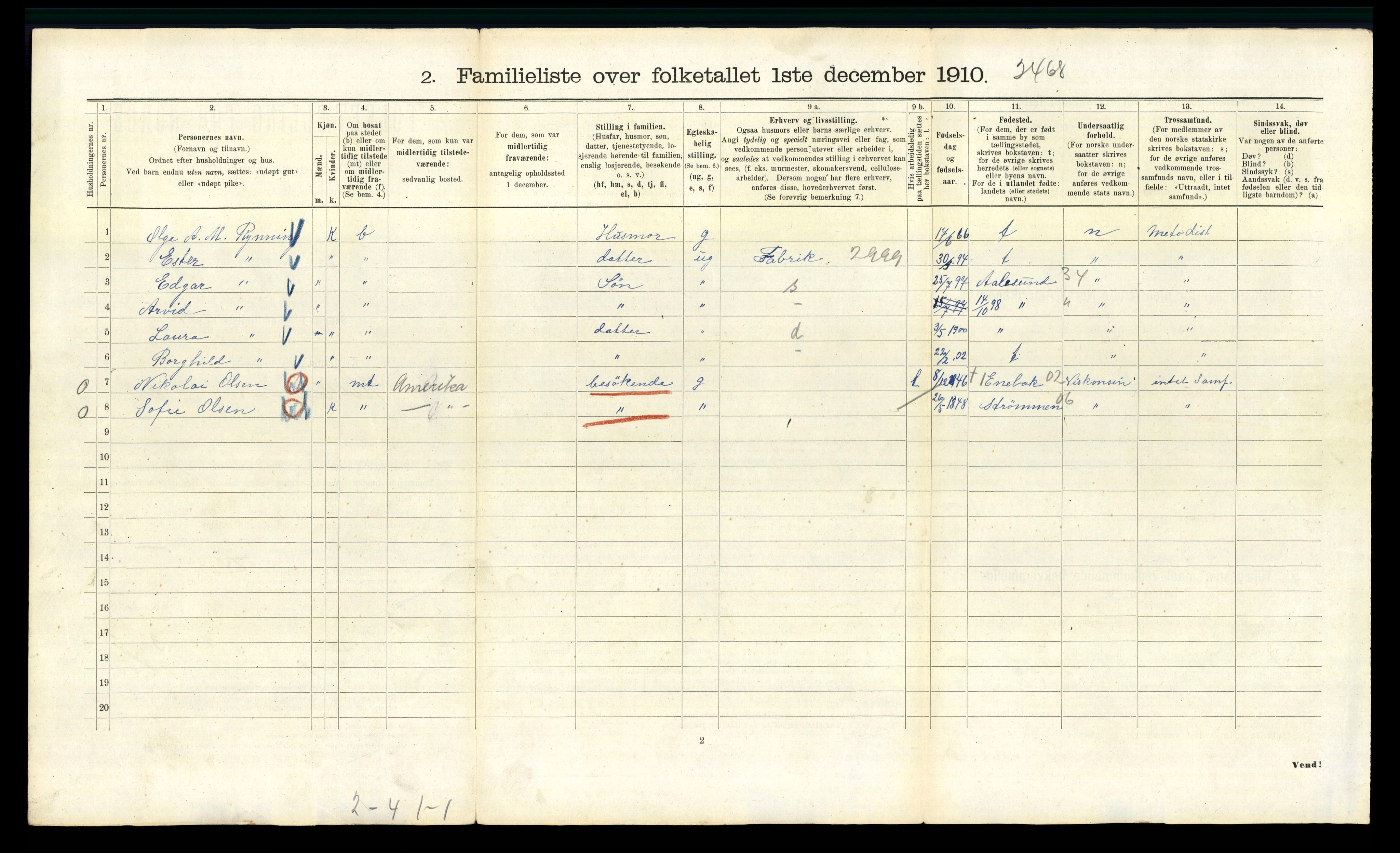 RA, 1910 census for Kristiania, 1910, p. 50050