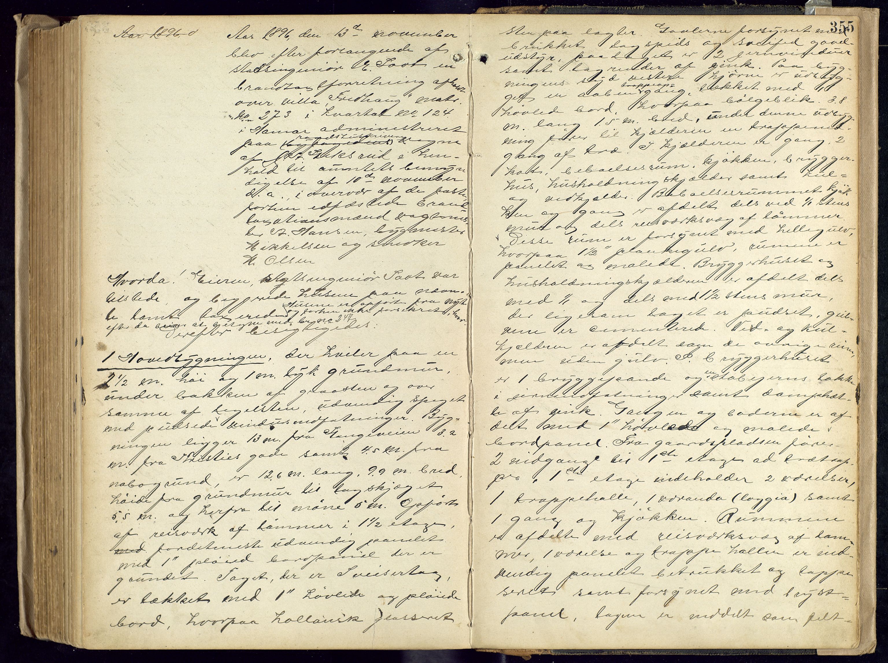 Norges Brannkasse, Hamar, AV/SAH-NBRANH-006/F/Fa/L0003: Branntakstprotokoll, 1886-1897, p. 354b-355a