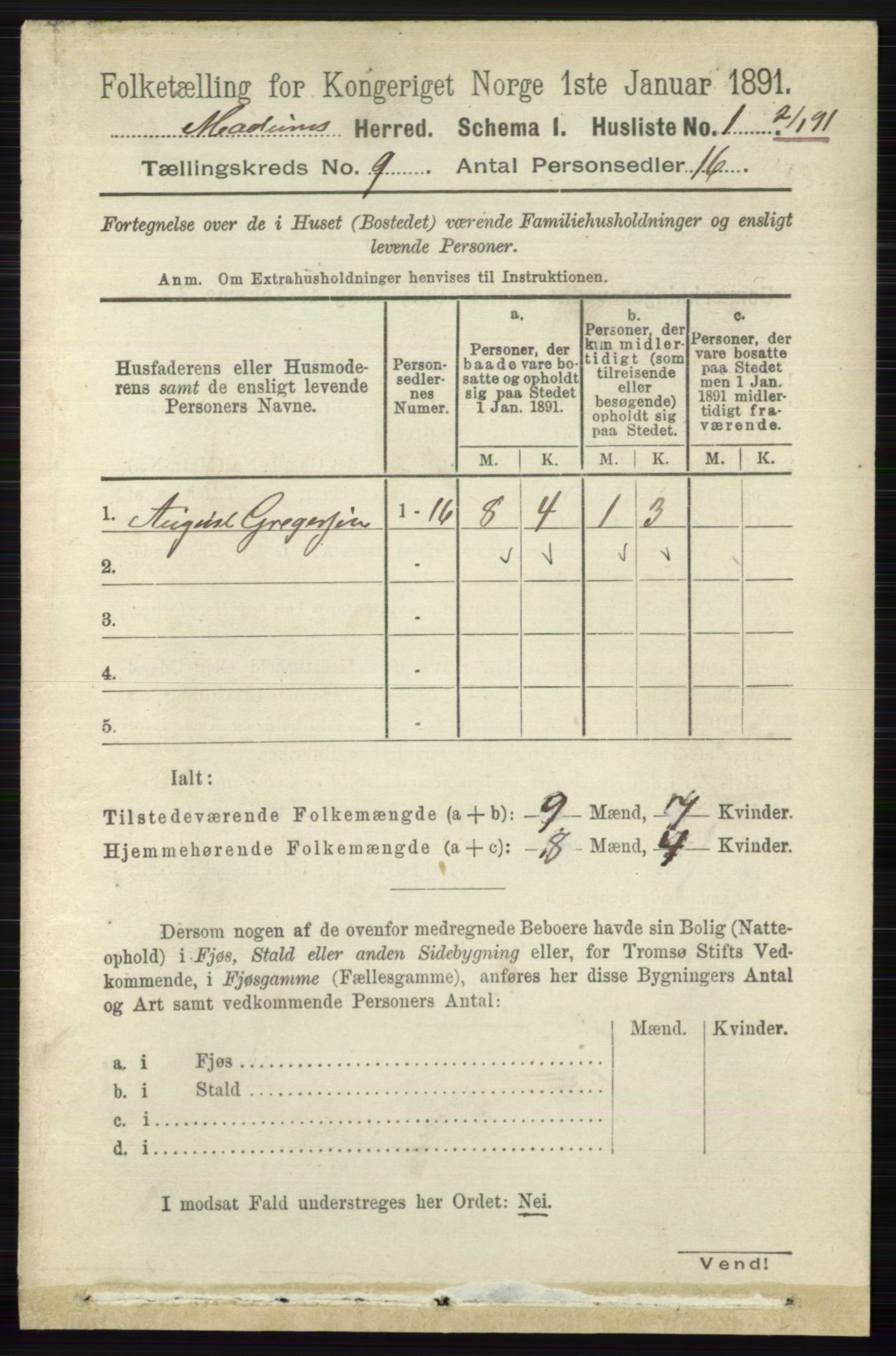 RA, 1891 census for 0623 Modum, 1891, p. 3359