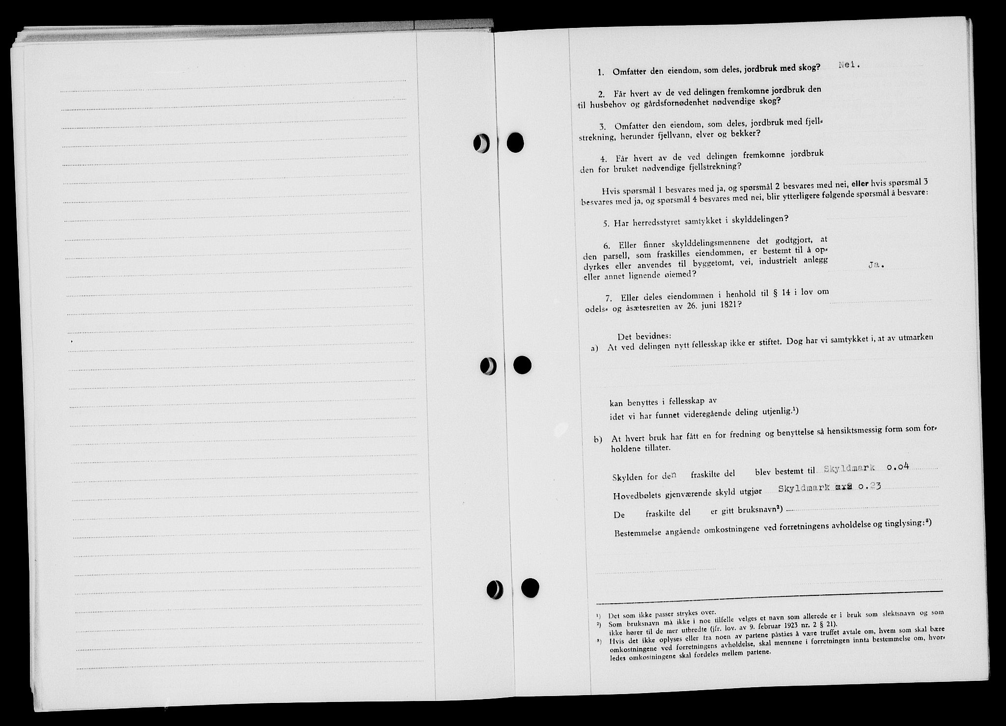 Flekkefjord sorenskriveri, SAK/1221-0001/G/Gb/Gba/L0059: Mortgage book no. A-7, 1944-1945, Diary no: : 210/1944