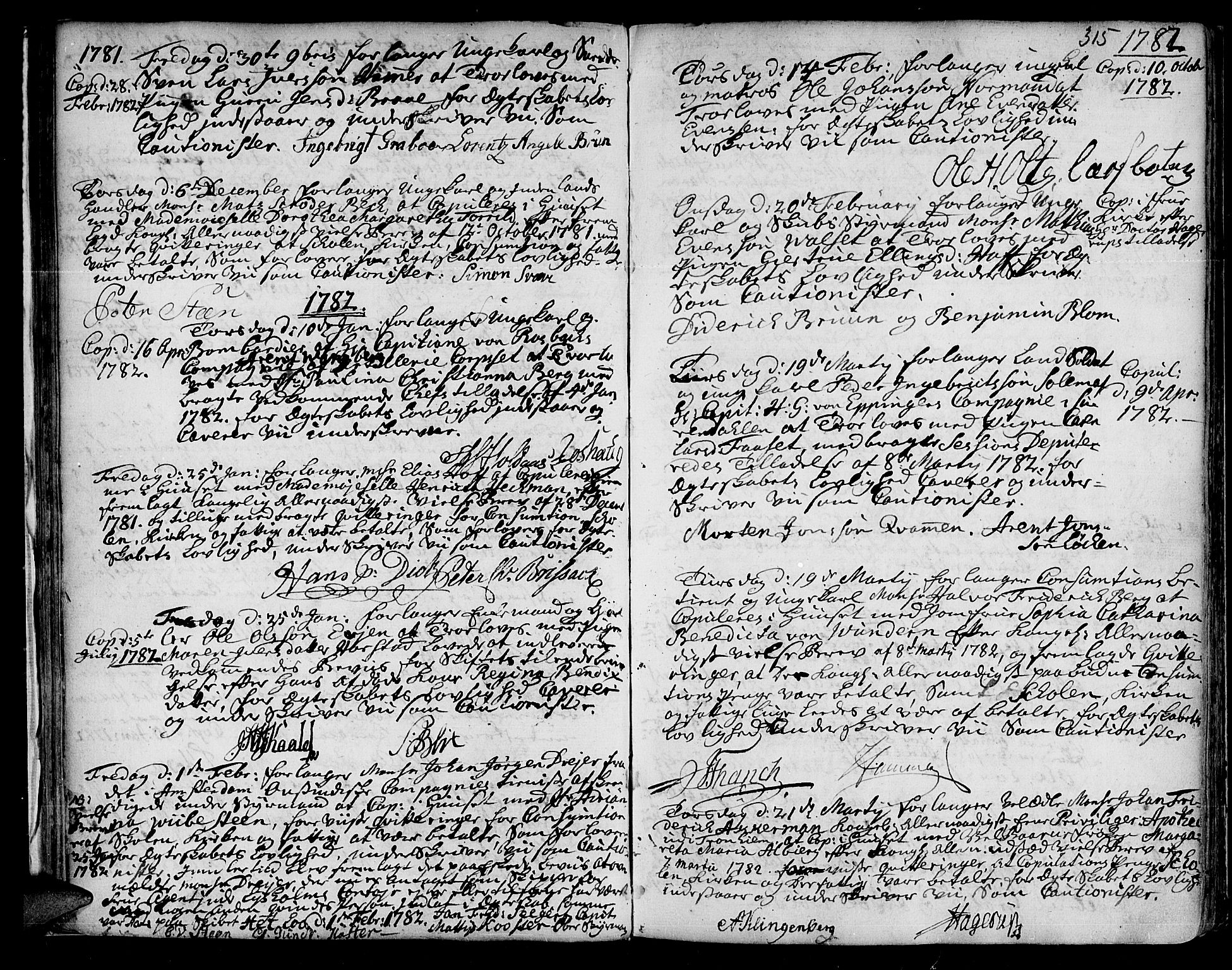 Ministerialprotokoller, klokkerbøker og fødselsregistre - Sør-Trøndelag, SAT/A-1456/601/L0038: Parish register (official) no. 601A06, 1766-1877, p. 315
