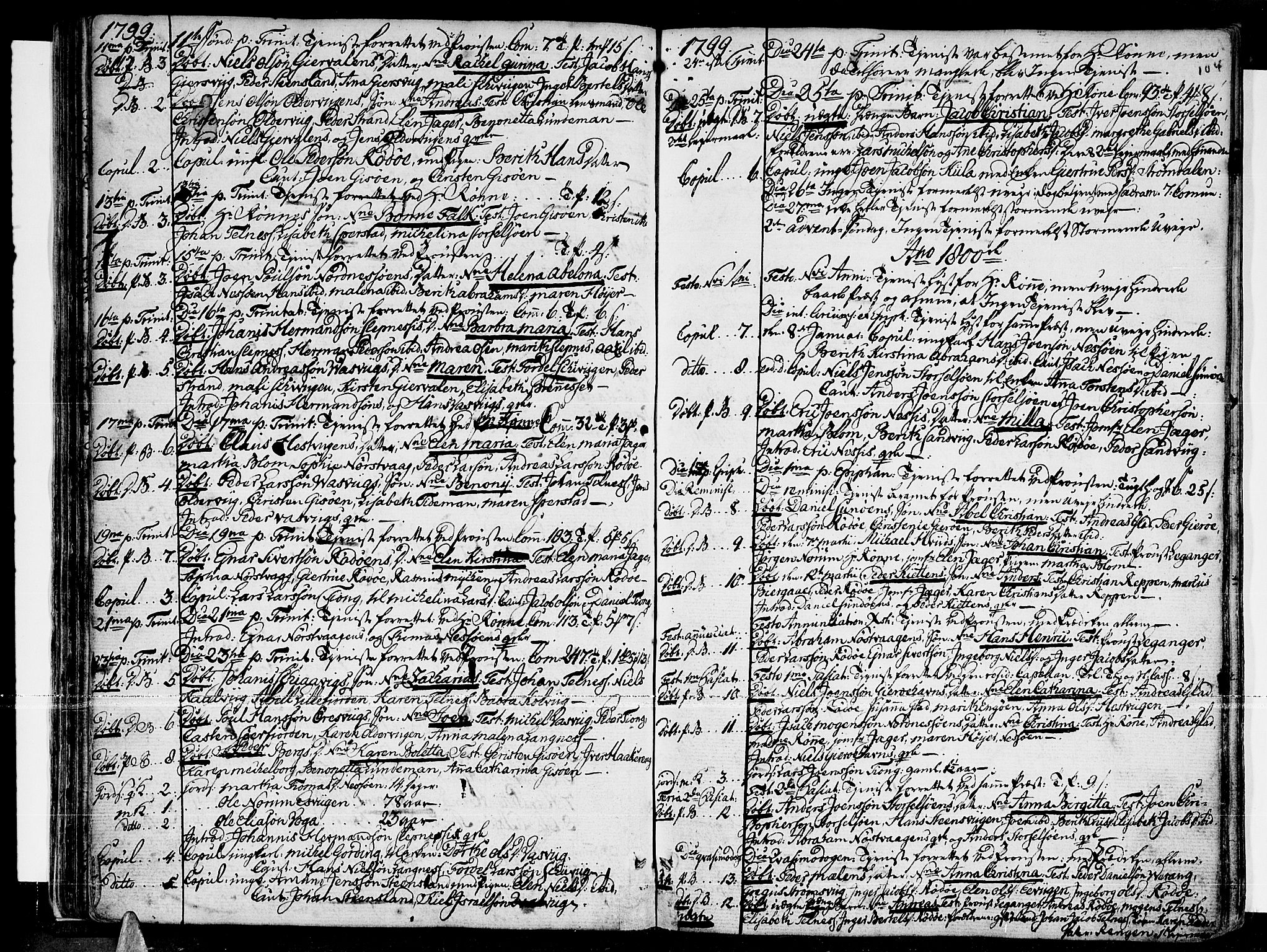 Ministerialprotokoller, klokkerbøker og fødselsregistre - Nordland, SAT/A-1459/841/L0591: Parish register (official) no. 841A03 /1, 1777-1819, p. 103-104
