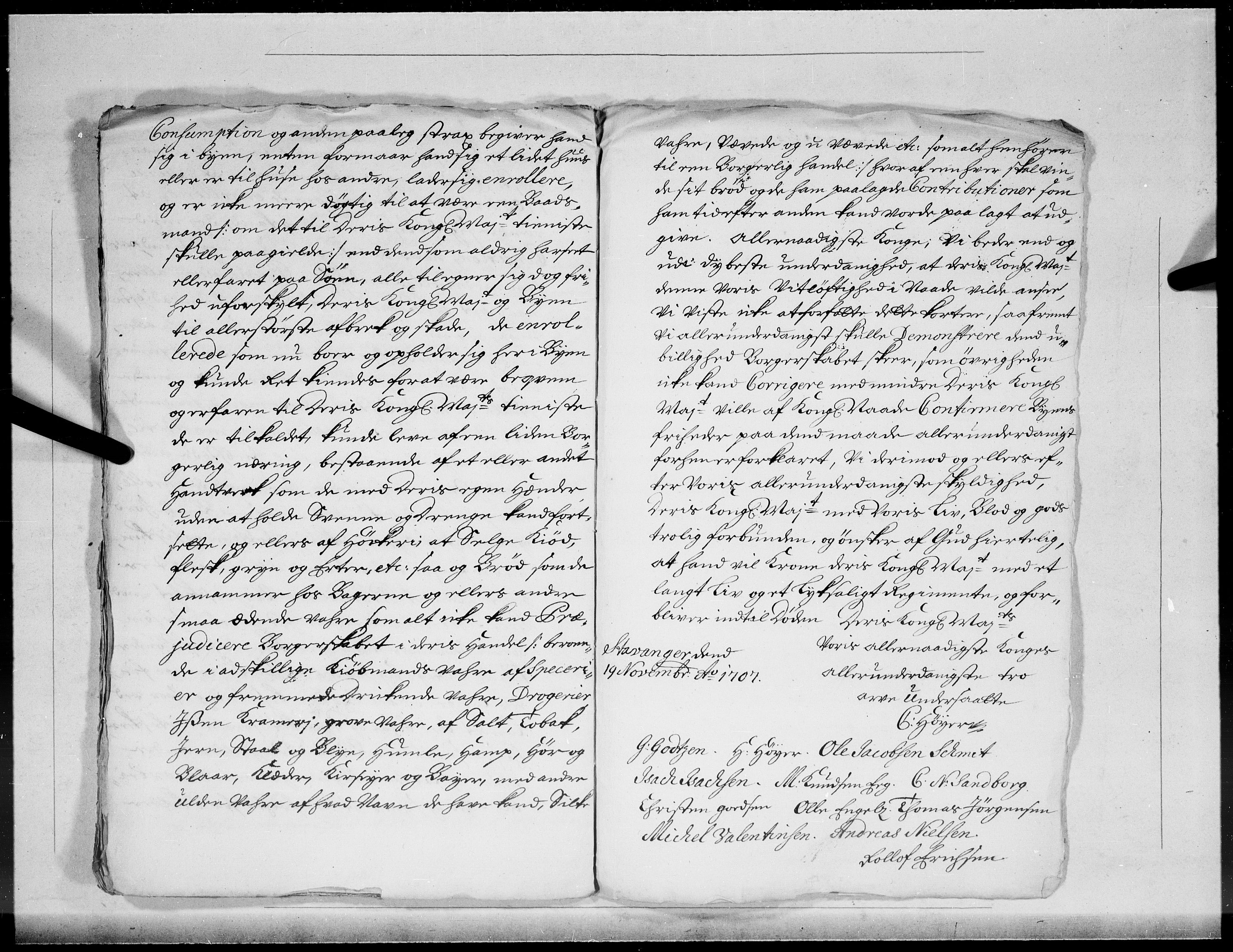 Danske Kanselli 1572-1799, AV/RA-EA-3023/F/Fc/Fcc/Fcca/L0065: Norske innlegg 1572-1799, 1708, p. 11