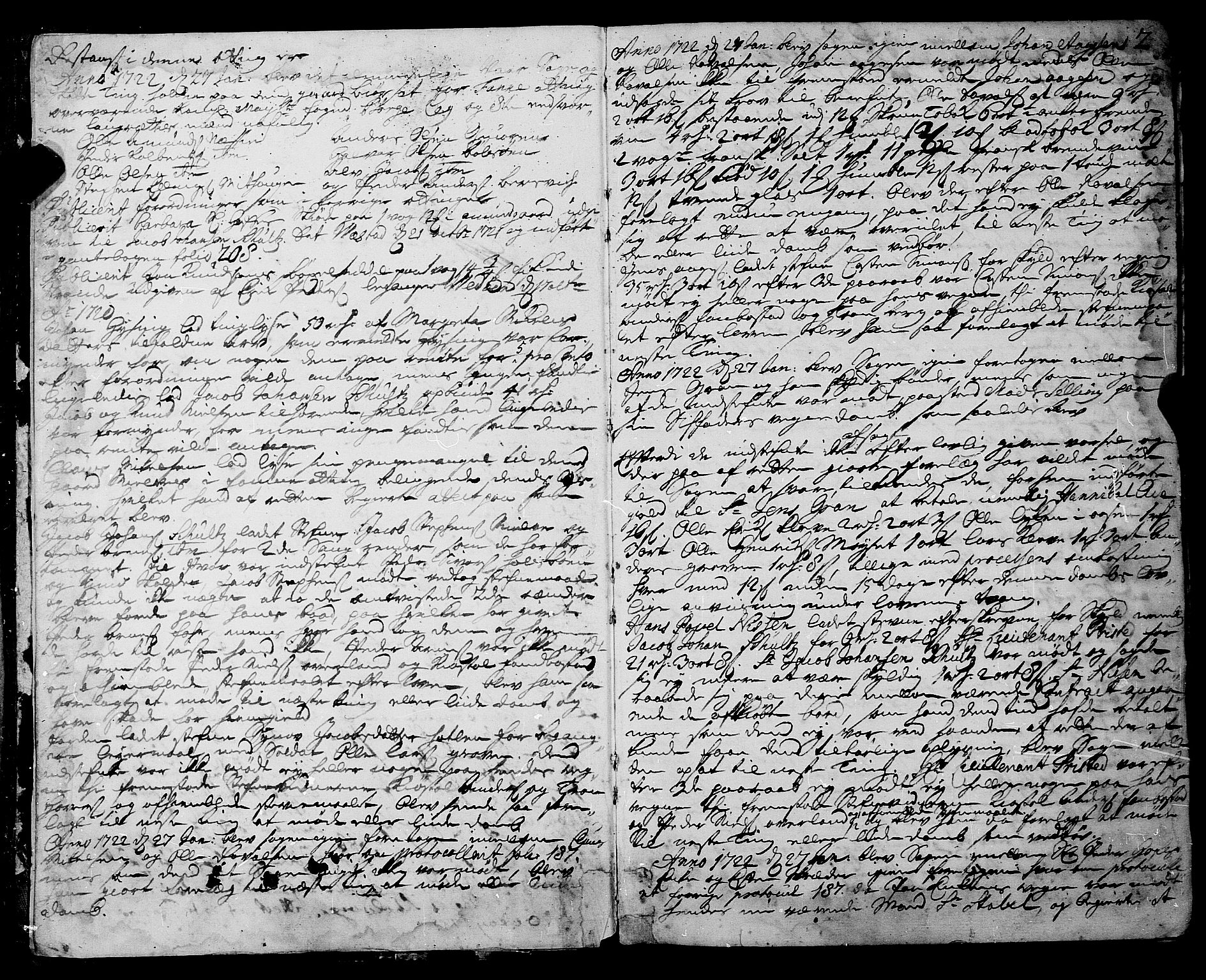 Romsdal sorenskriveri, SAT/A-4149/1/1/1A/L0009: Tingbok, 1722-1728, p. 1b-2a