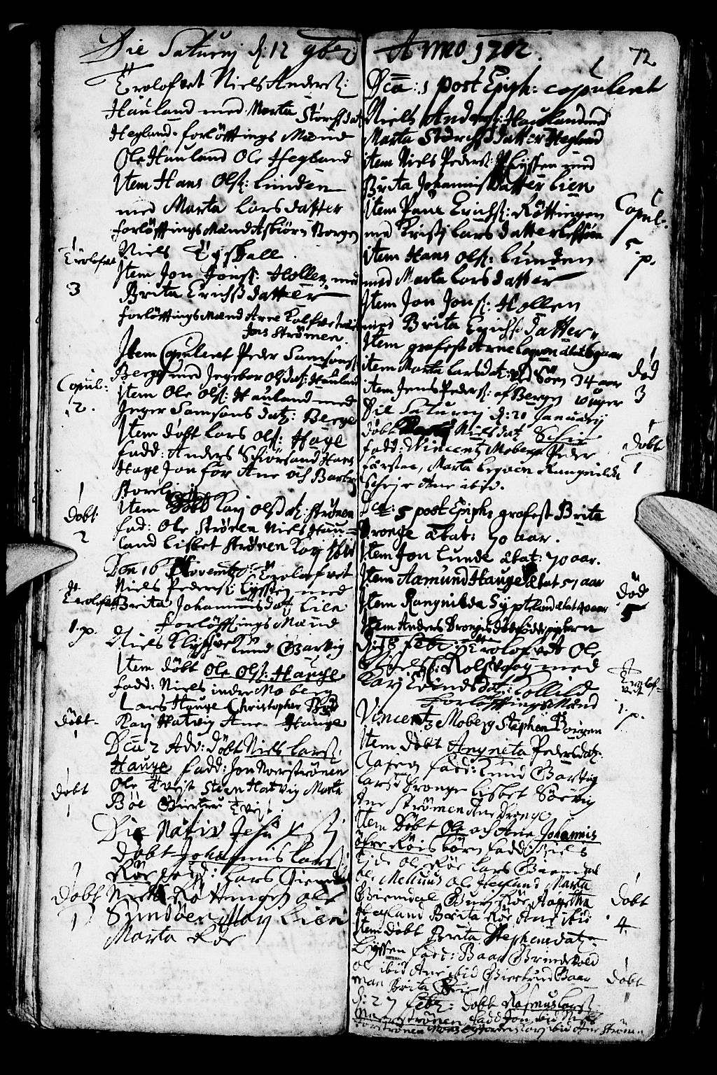 Os sokneprestembete, SAB/A-99929: Parish register (official) no. A 1, 1669-1722, p. 72