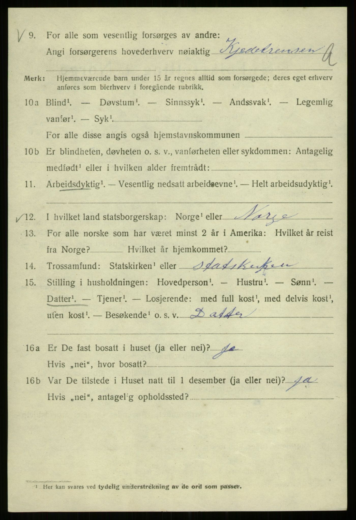 SAB, 1920 census for Bergen, 1920, p. 202021