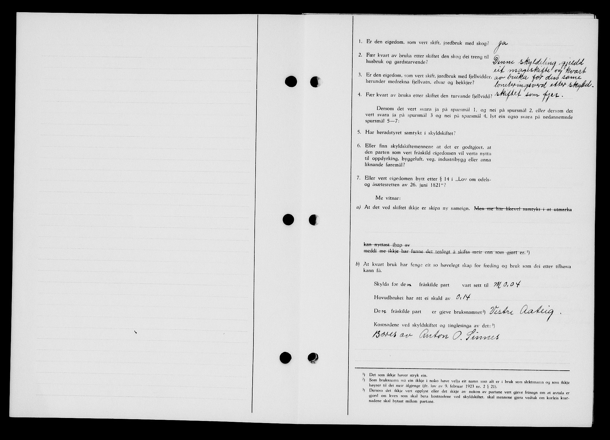Flekkefjord sorenskriveri, SAK/1221-0001/G/Gb/Gba/L0063: Mortgage book no. A-11, 1947-1948, Diary no: : 1175/1947